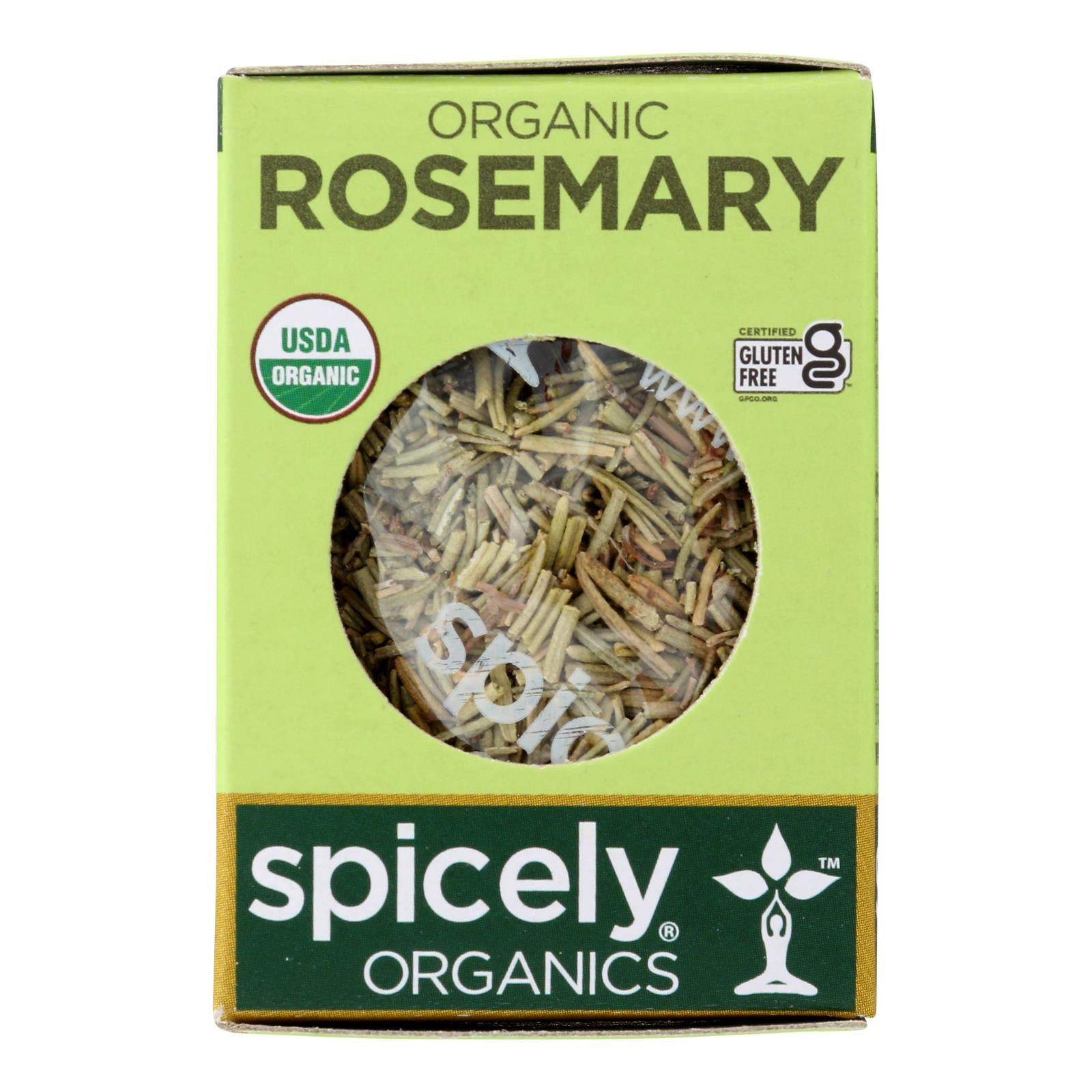 Spicely Organics - Organic Rosemary - Whole - Case of 6 - 0.2 oz.