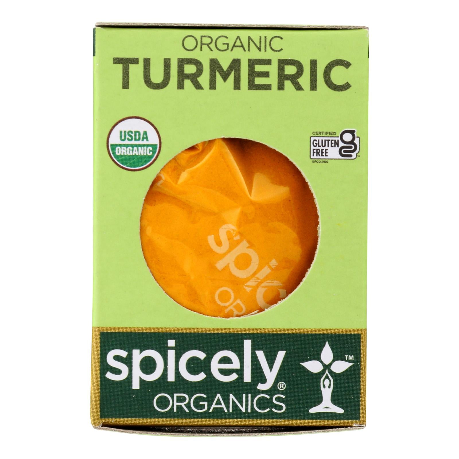 Spicely Organics - Organic Turmeric - Case of 6 - 0.45 oz.