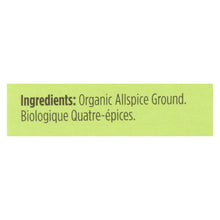 Load image into Gallery viewer, Spicely Organics - Organic Allspice - Ground - Case Of 6 - 0.45 Oz.