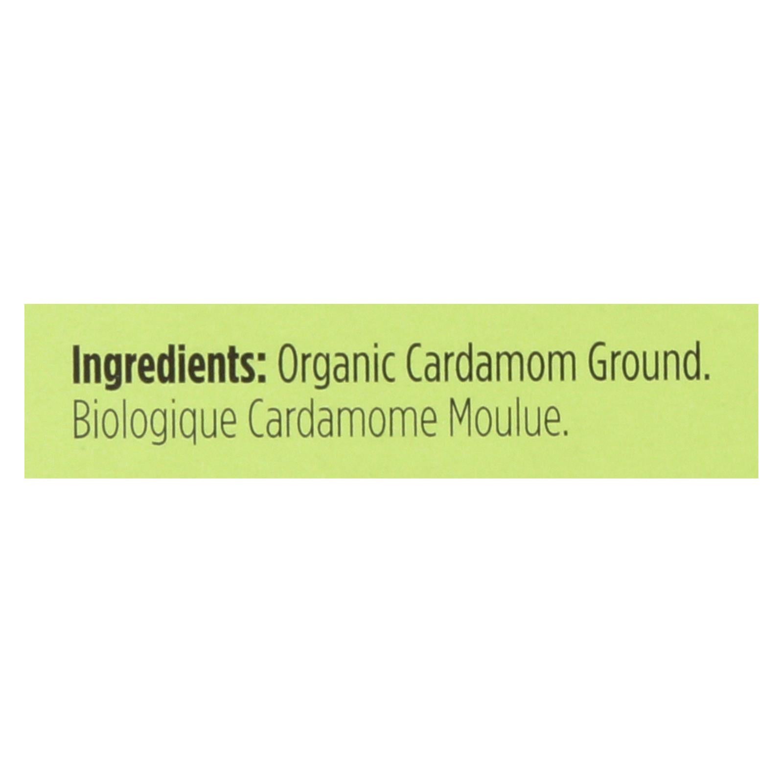 Spicely Organics - Organic Cardamom - Ground - Case of 6 - 0.4 oz.