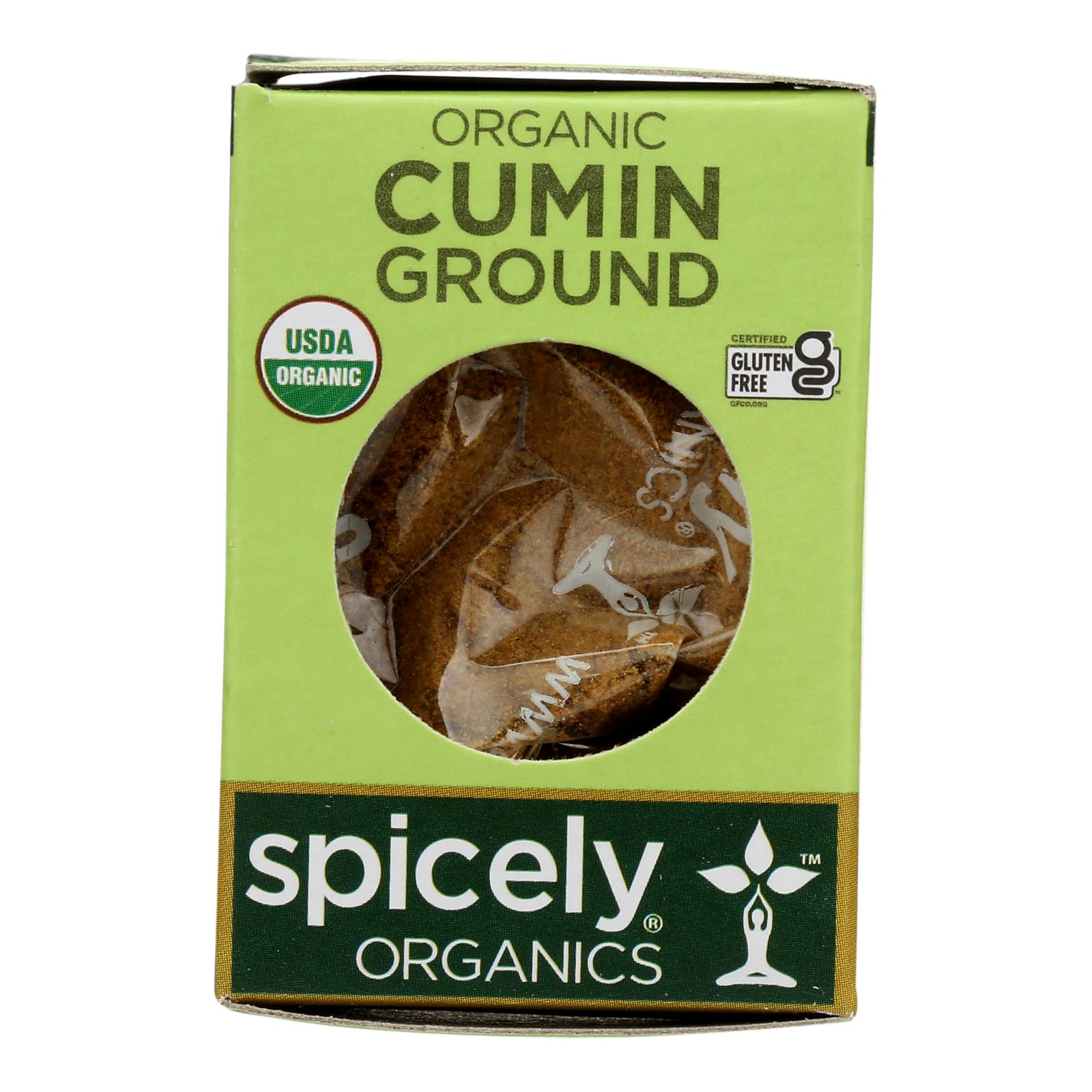 Spicely Organics - Organic Cumin - Ground - Case of 6 - 0.45 oz.