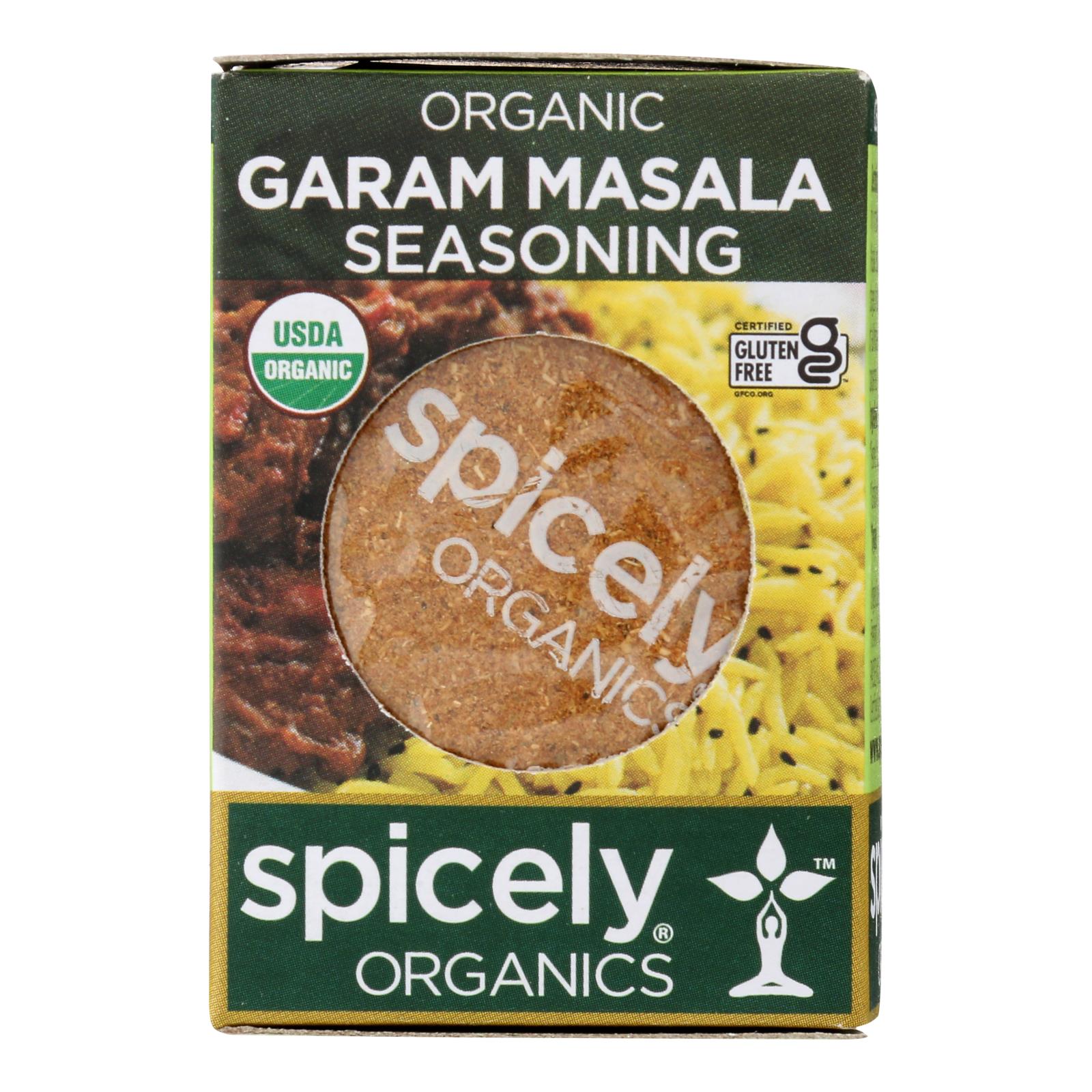 Spicely Organics - Organic Garam Masala Seasoning - Case of 6 - 0.5 oz.