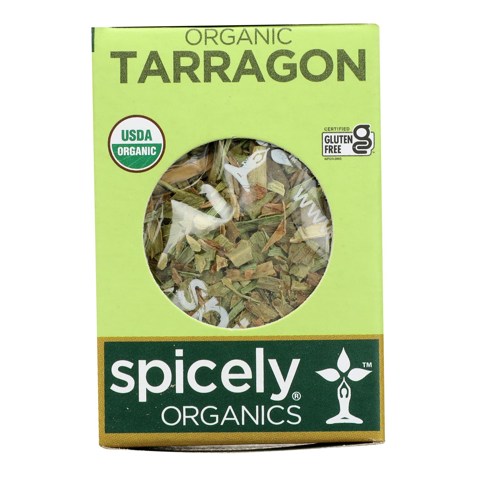 Spicely Organics - Organic Tarragon - Case of 6 - 0.1 oz.