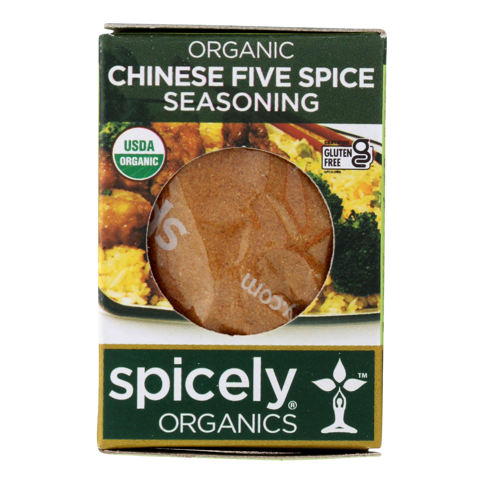 Spicely Organics - Organic Chinese 5 Spice Seasoning - Case of 6 - 0.4 oz.