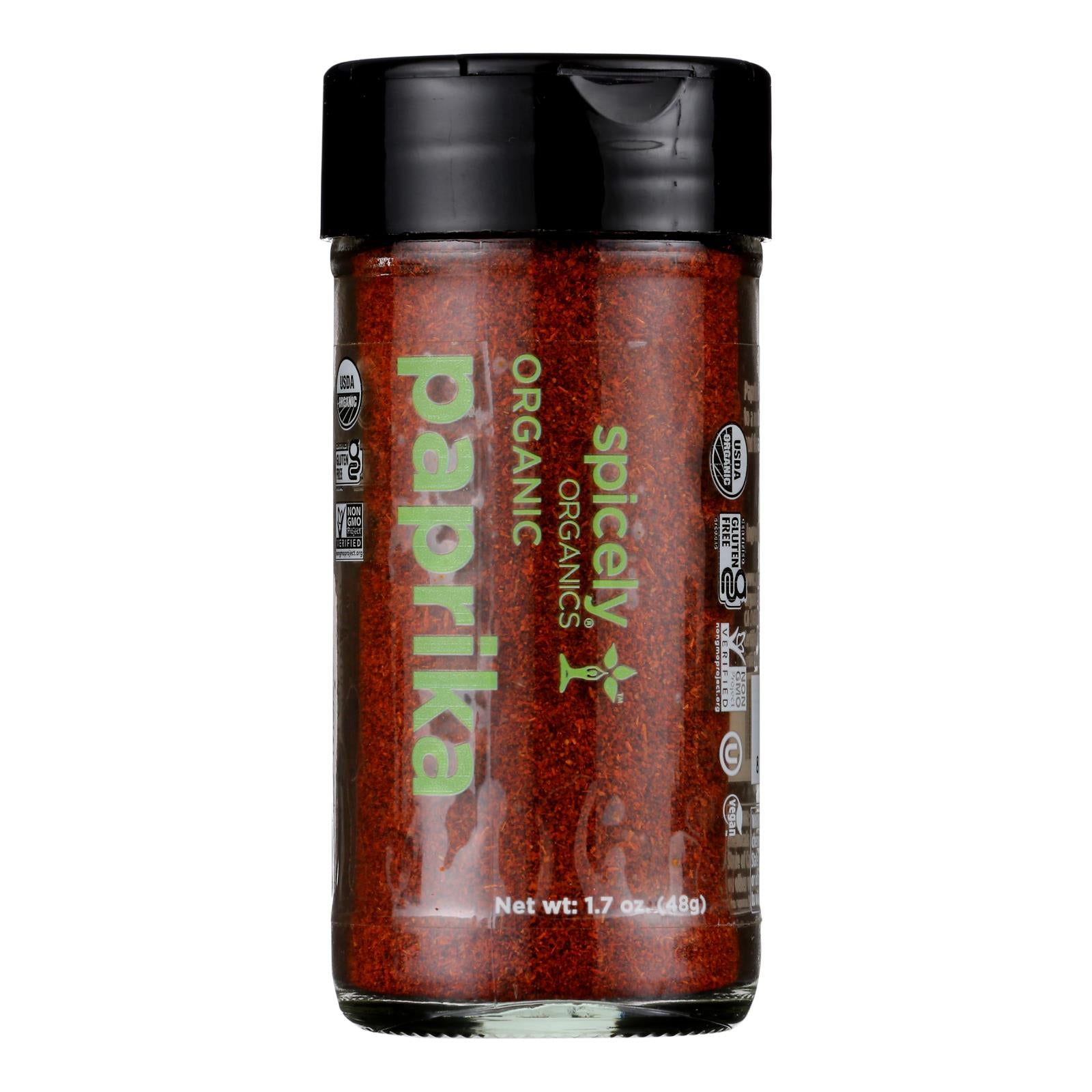 Spicely Organics - Organic Paprika - Case Of 3 - 1.7 Oz.