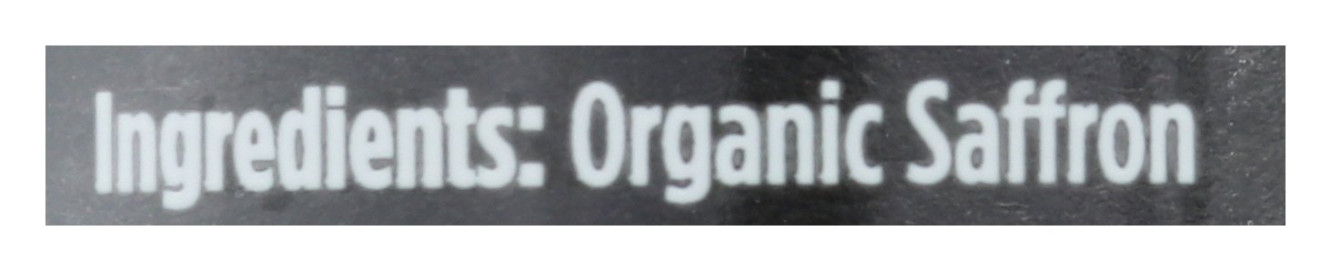 SPICELY ORGANICS SEASONING SAFFRON JAR ORG - Case of 3