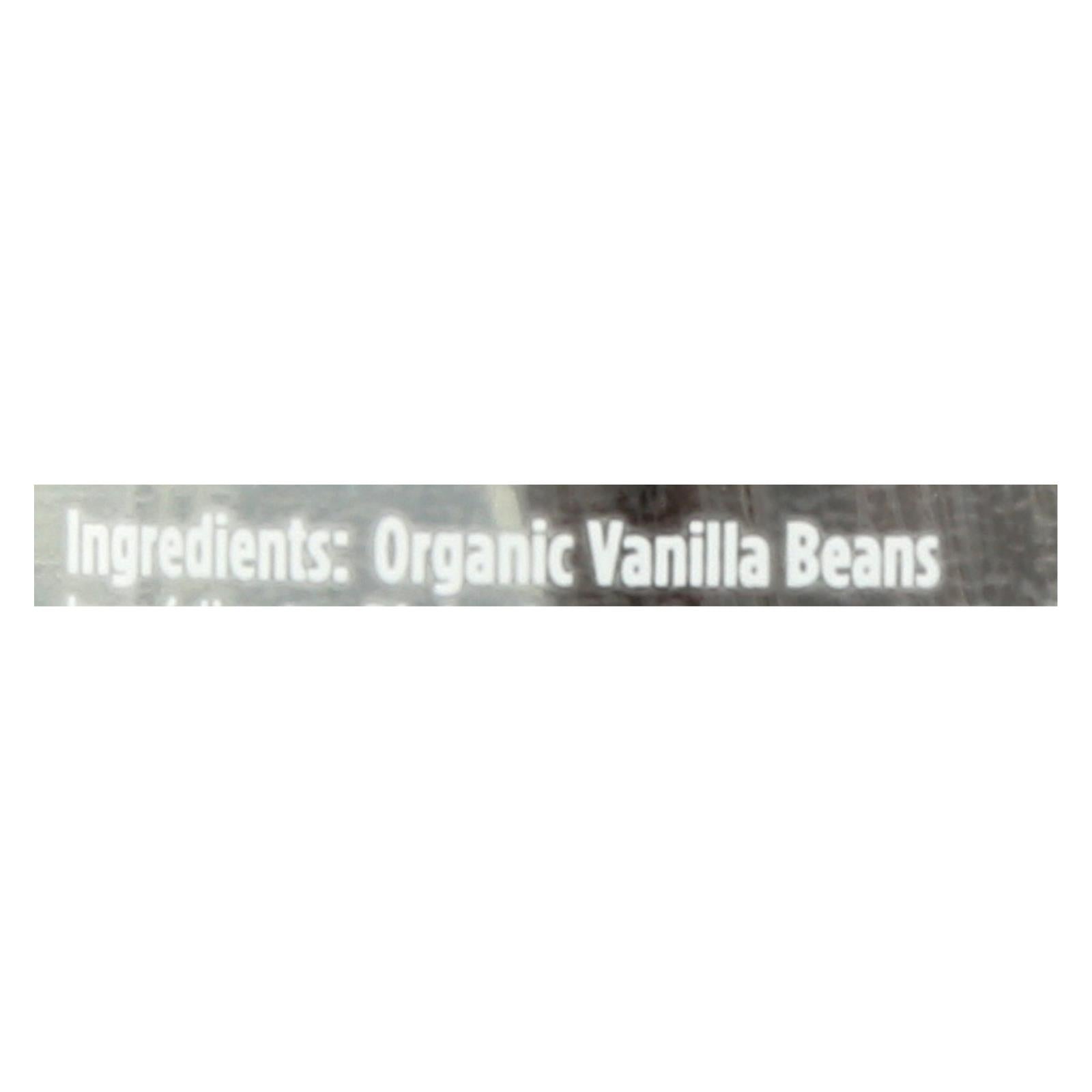 Spicely Organics - Organic Vanilla Bean - Case Of 3 - 2 Count