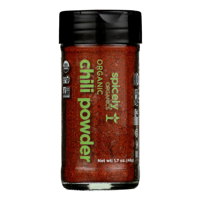 Spicely Organics - Organic Chili - Powder - Case Of 3 - 1.7 Oz.
