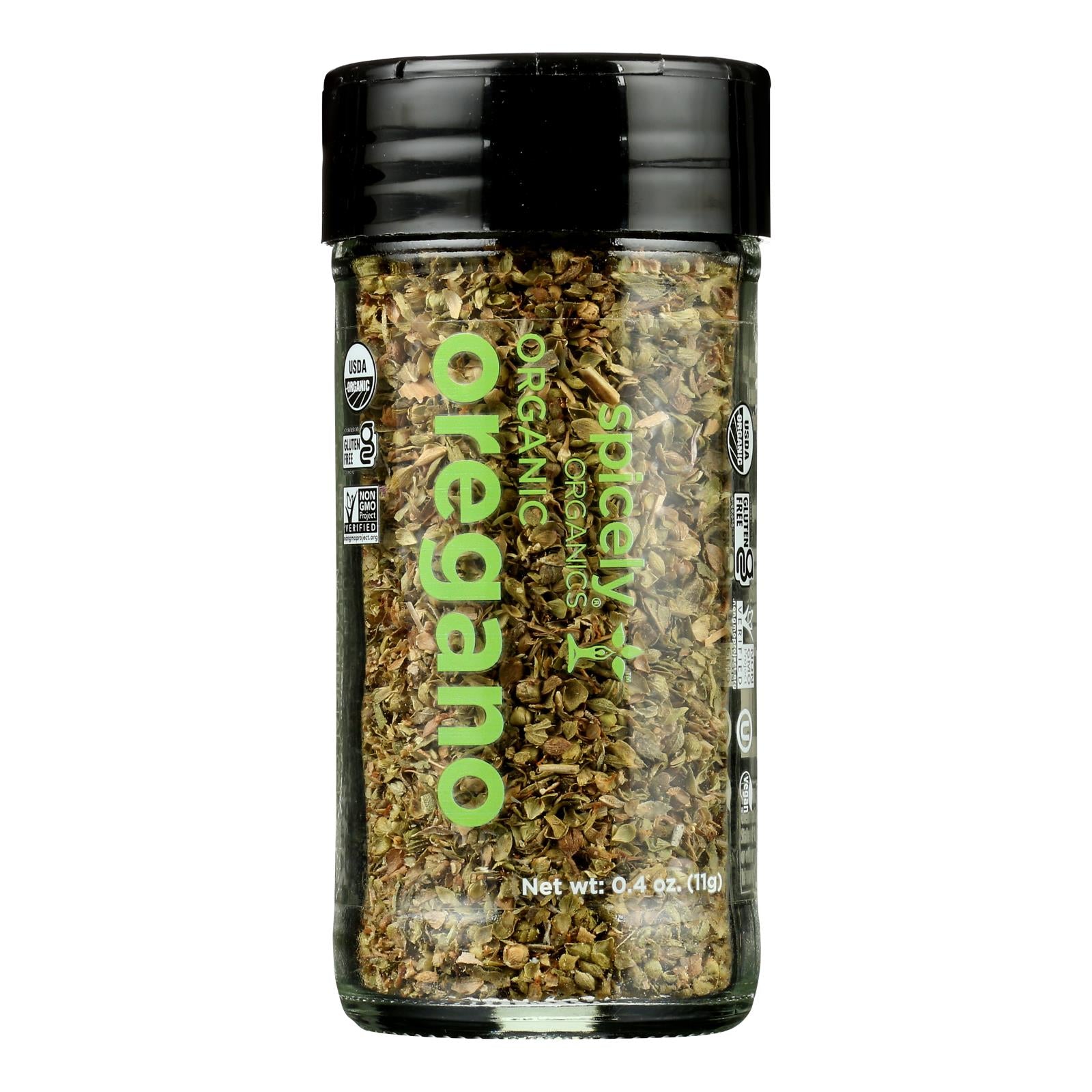 Spicely Organics - Organic Oregano - Case Of 3 - 0.4 Oz.