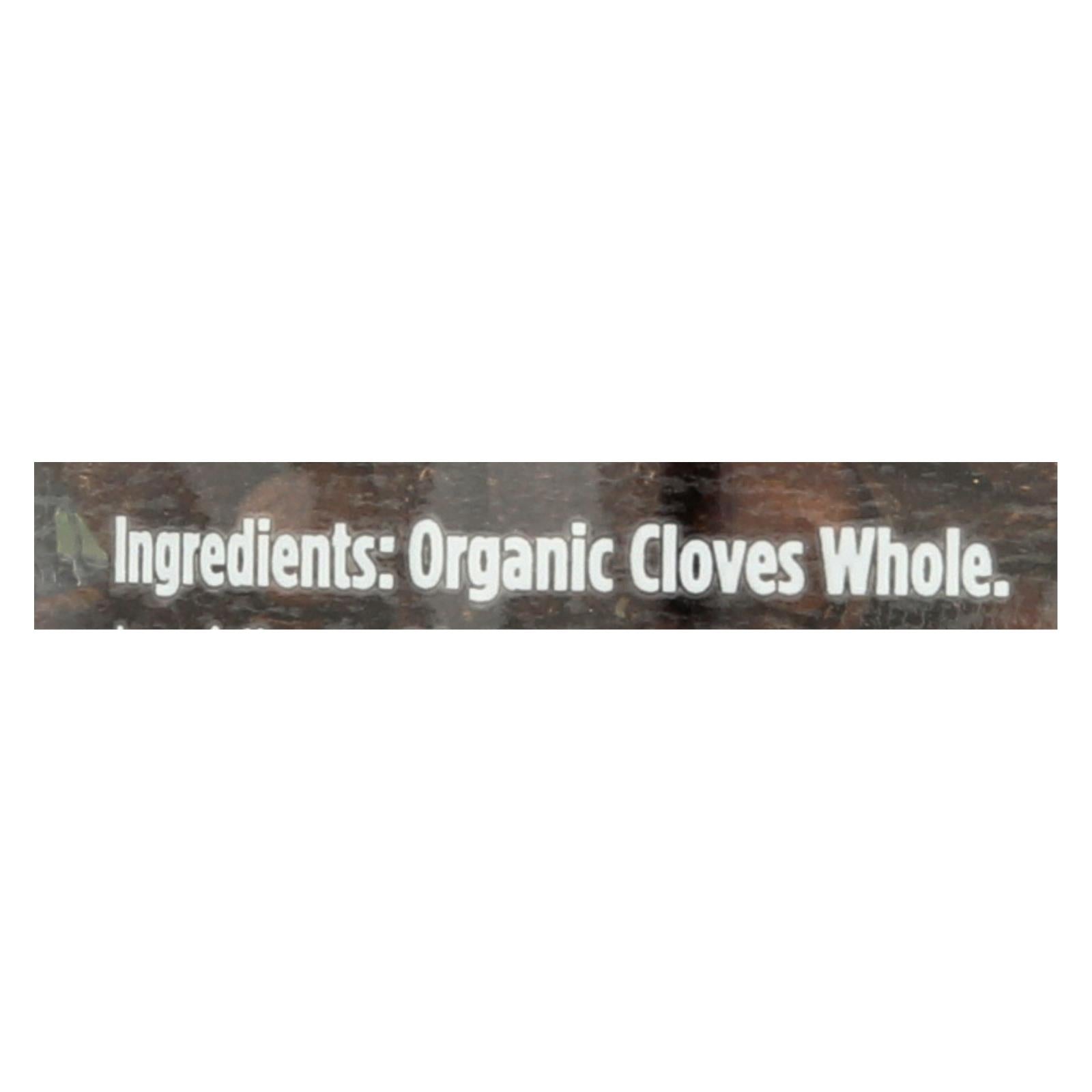 Spicely Organics - Organic Cloves - Whole - Case Of 3 - 1.1 Oz.