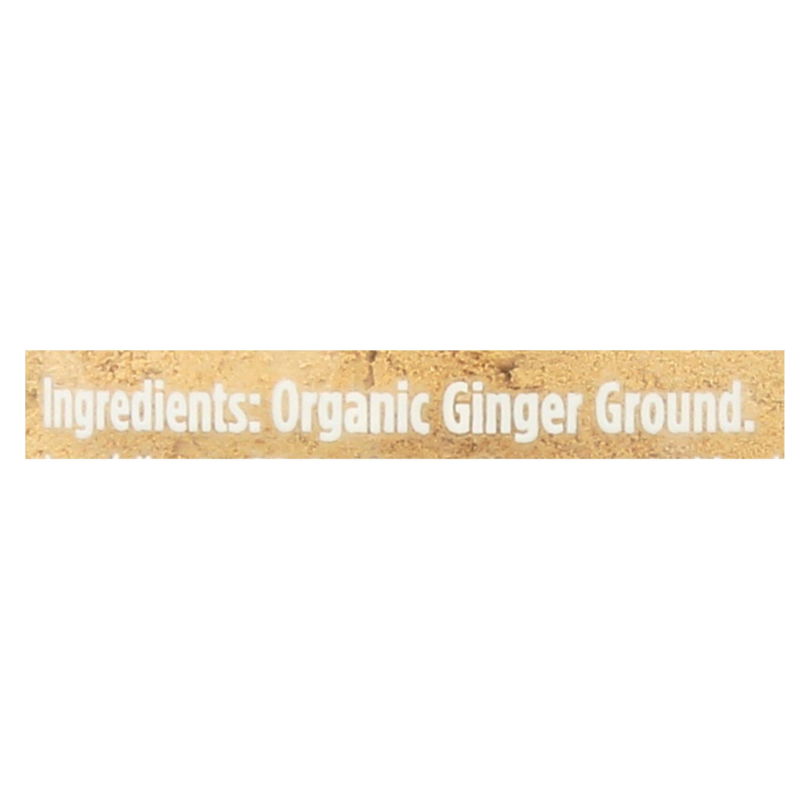 Spicely Organics - Organic Ginger - Ground - Case Of 3 - 1.2 Oz.