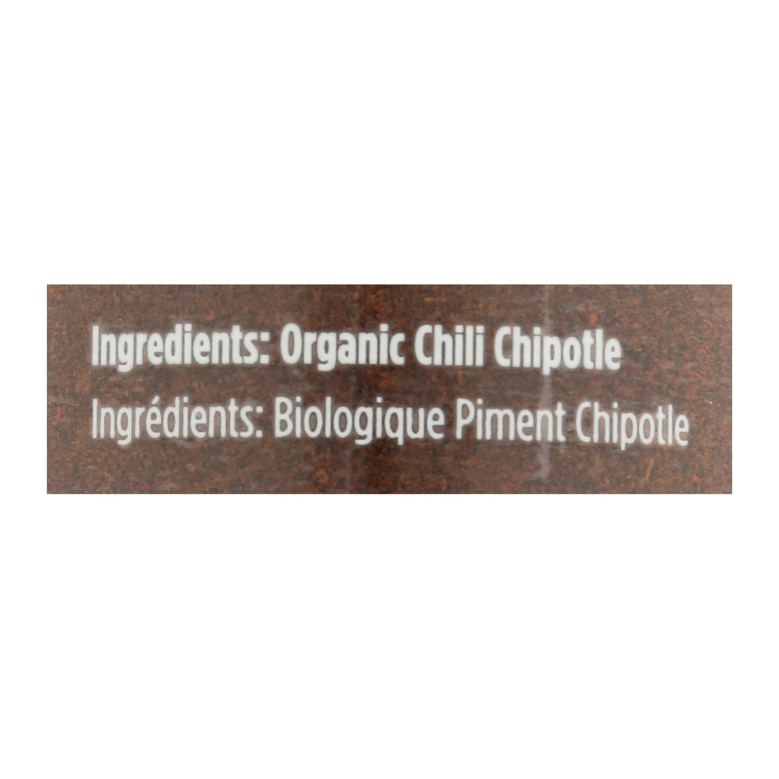 Spicely Organics - Organic Chili Chipotle - Ground - Case Of 3 - 1.7 Oz.