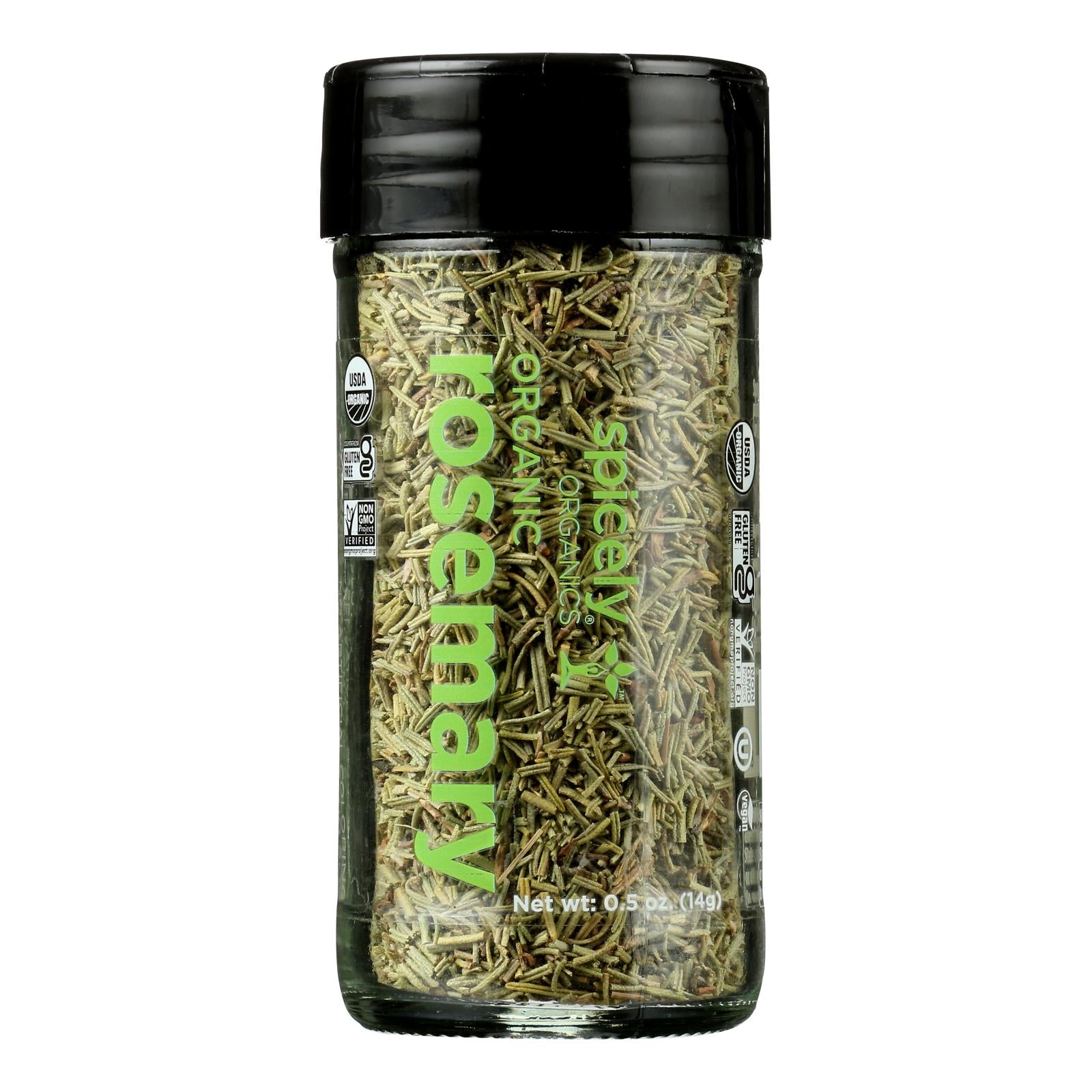 Spicely Organics - Organic Rosemary - Whole - Case Of 3 - 0.5 Oz.