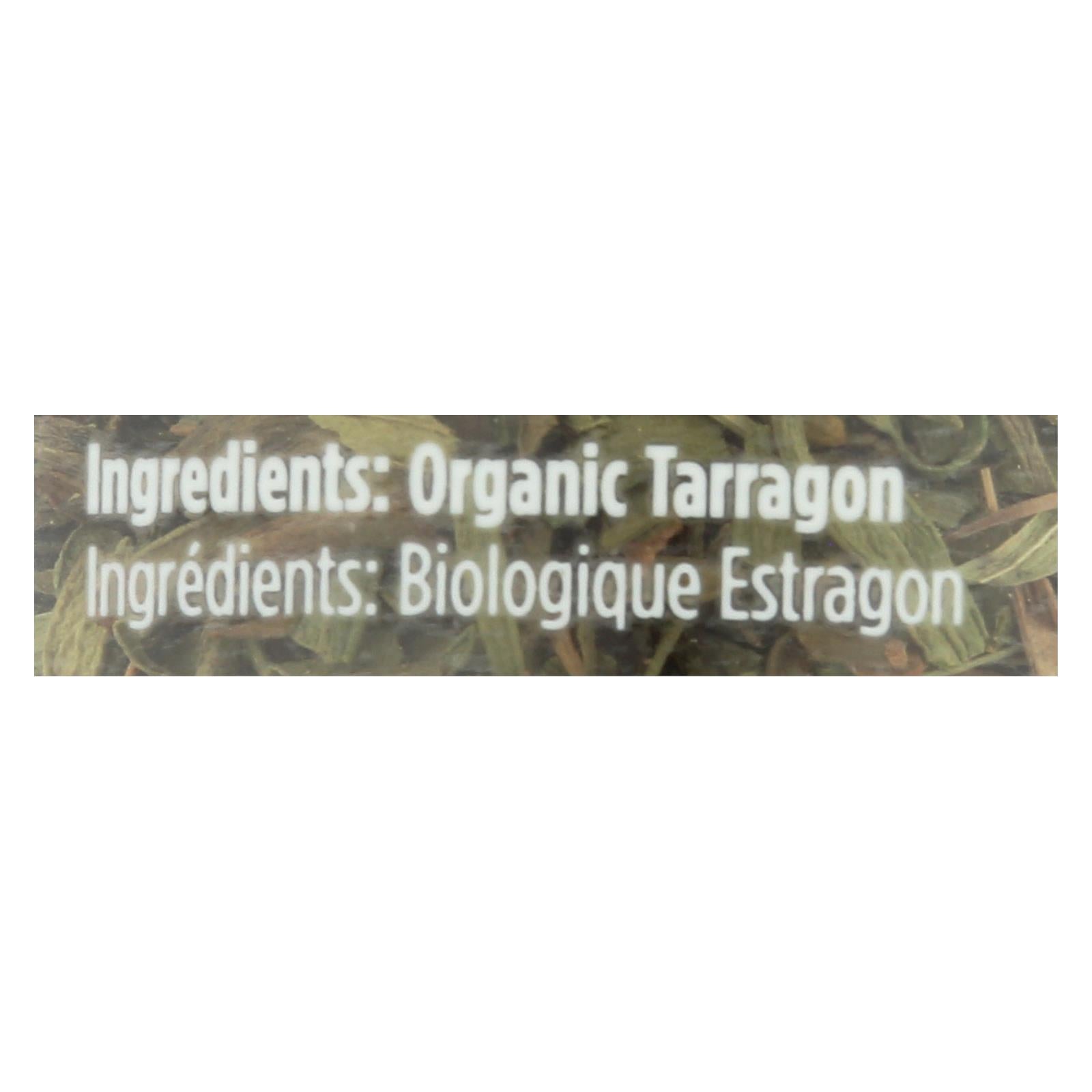 Spicely Organics - Organic Tarragon - Case Of 3 - 0.4 Oz.