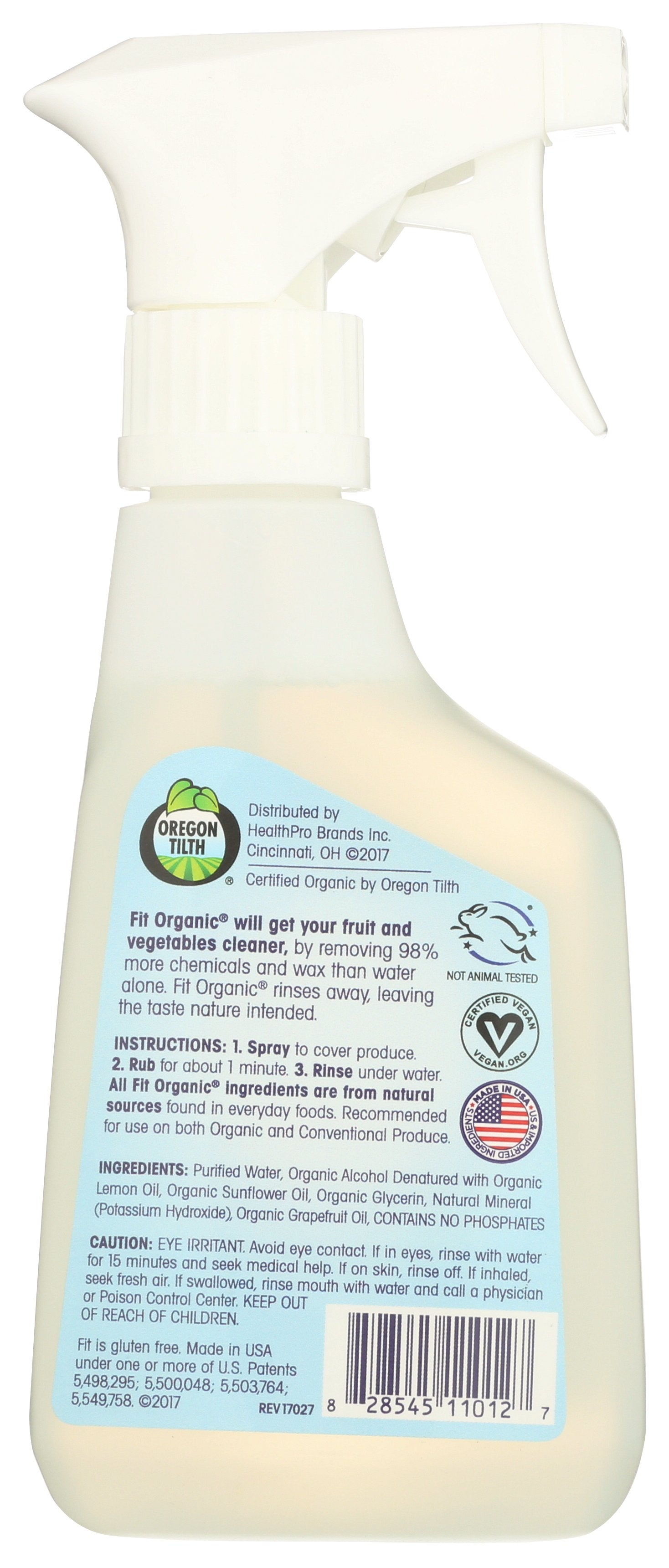 FIT ORGANIC PRODUCE WASH SPRAY ORG - Case of 12