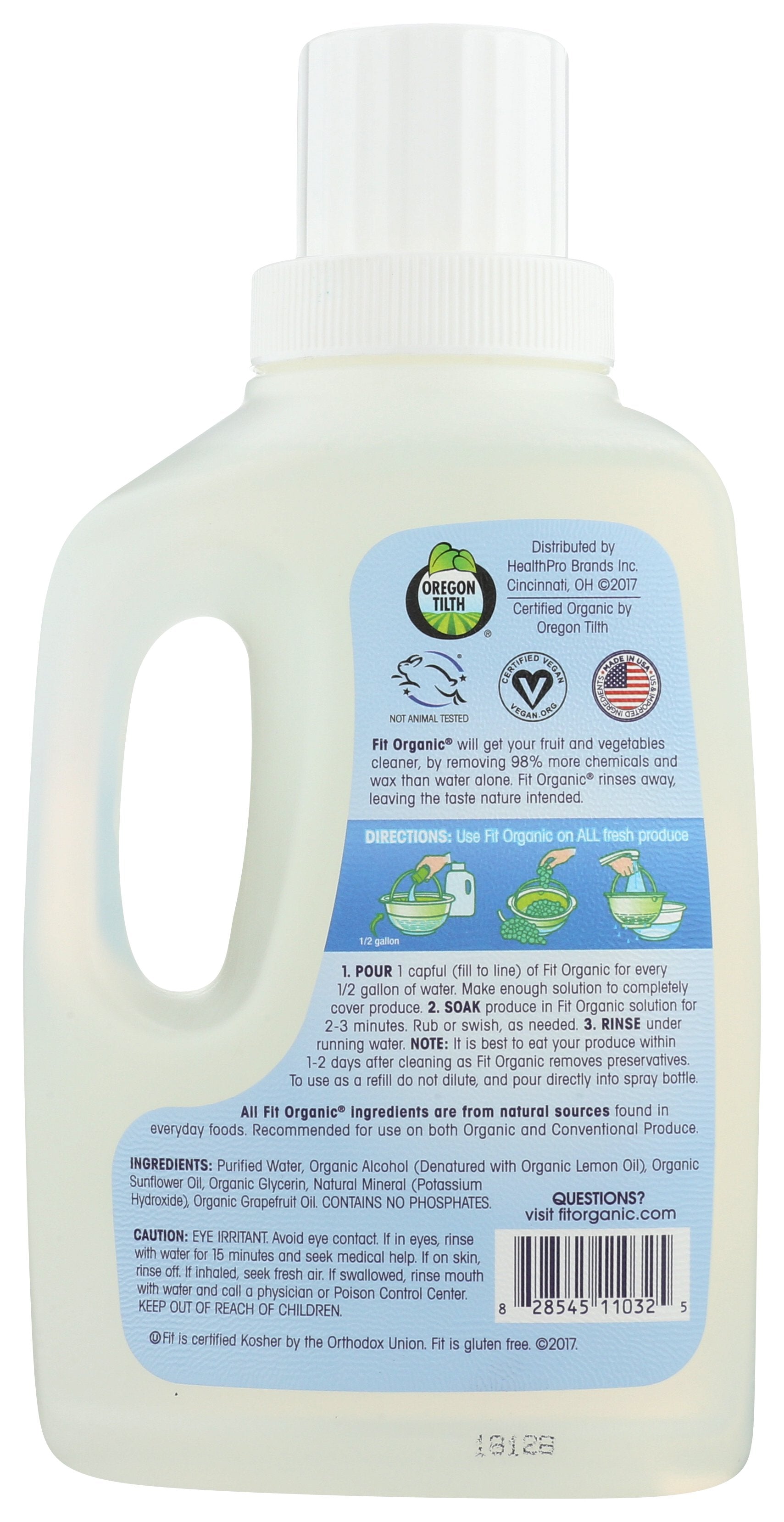 FIT ORGANIC PRODUCE WASH SOAKER ORG - Case of 12