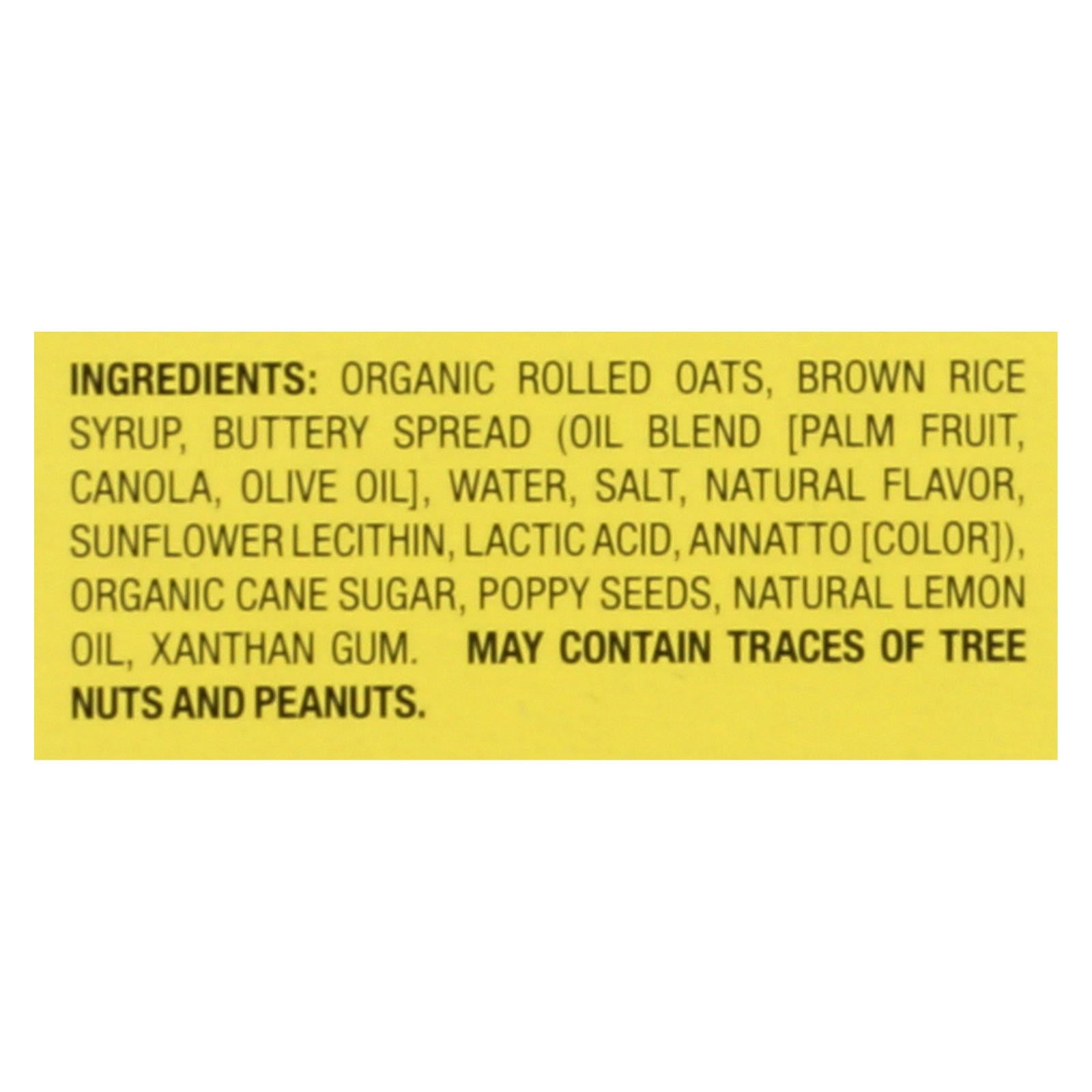 Bobo's Oat Bars - Oat Bites Lemon Poppyseed - Case of 6-5/1.3 oz