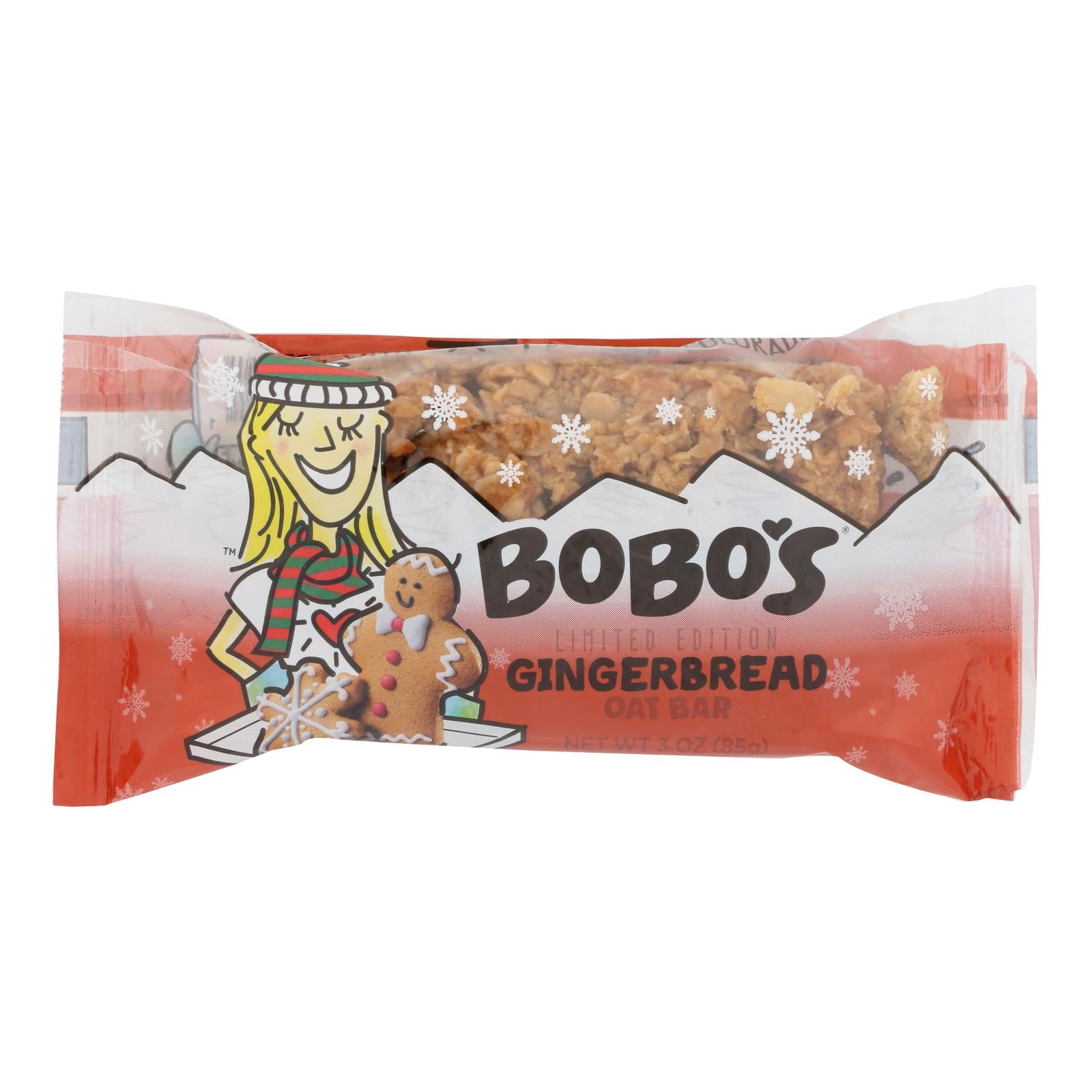 Bobo's Oat Bars - Bars - Gingerbread - Case of 12 - 3 oz.