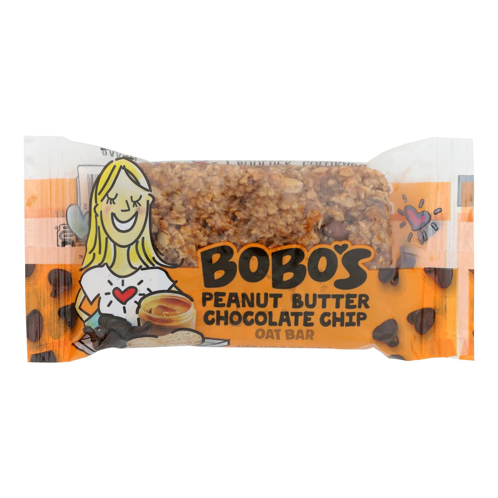Bobo's Oat Bars - Oat Bars Peanut Butter Cchip - Case Of 12 - 3 Oz