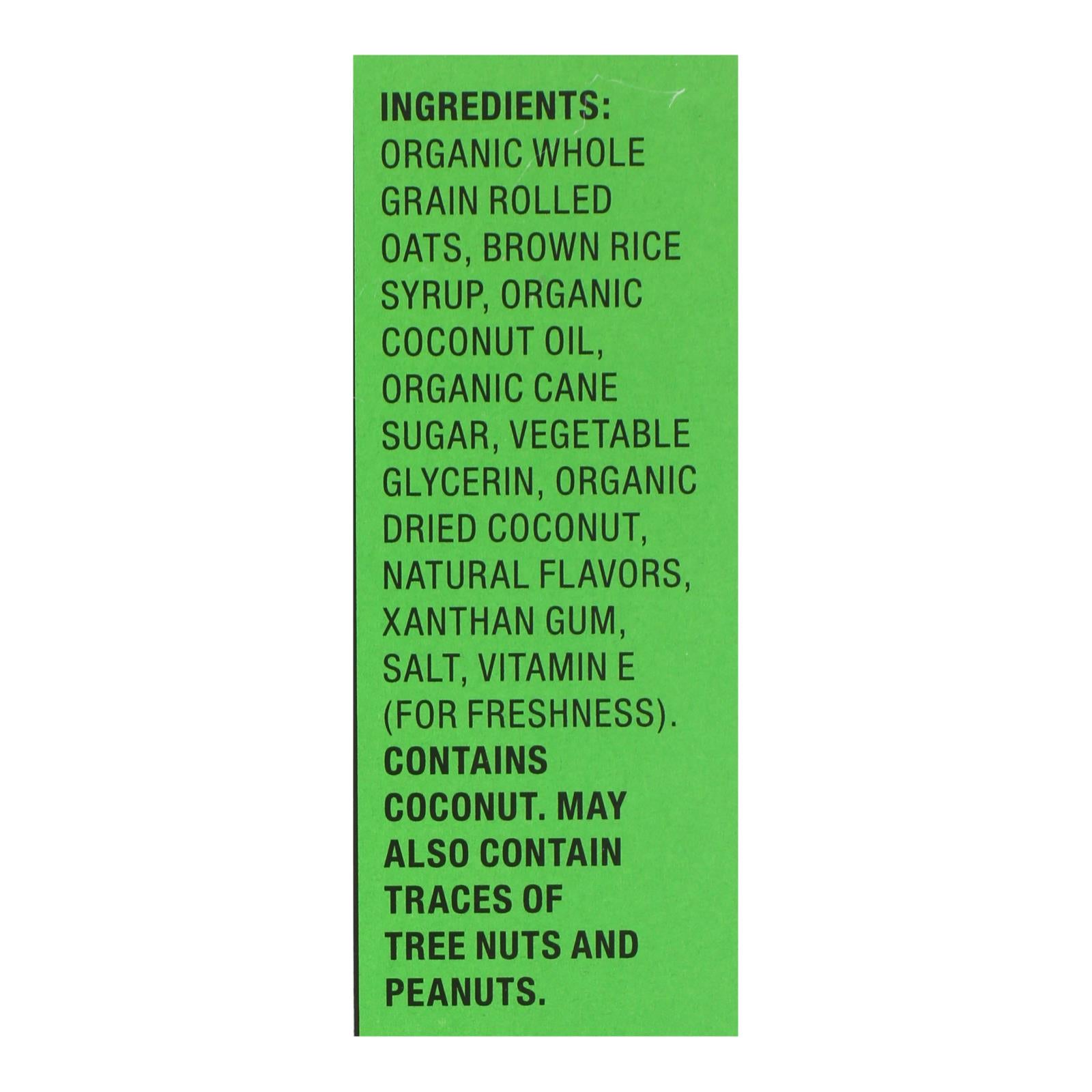 Bobo's Oat Bars - Oat Bar - Coconut - Case of 6 - 4 pk