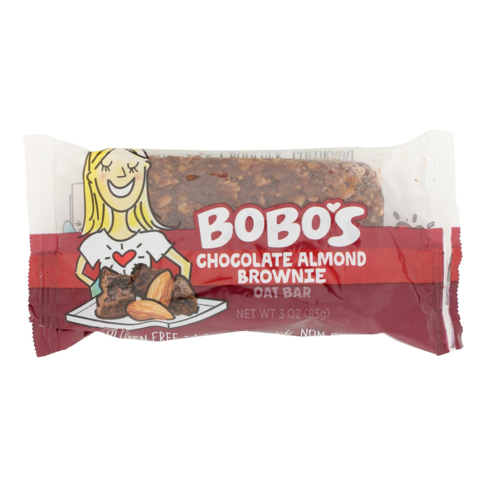 Bobo's Oat Bars - Oat Bar Chocolate Brownie Gluten Free - Case of 12-3 OZ