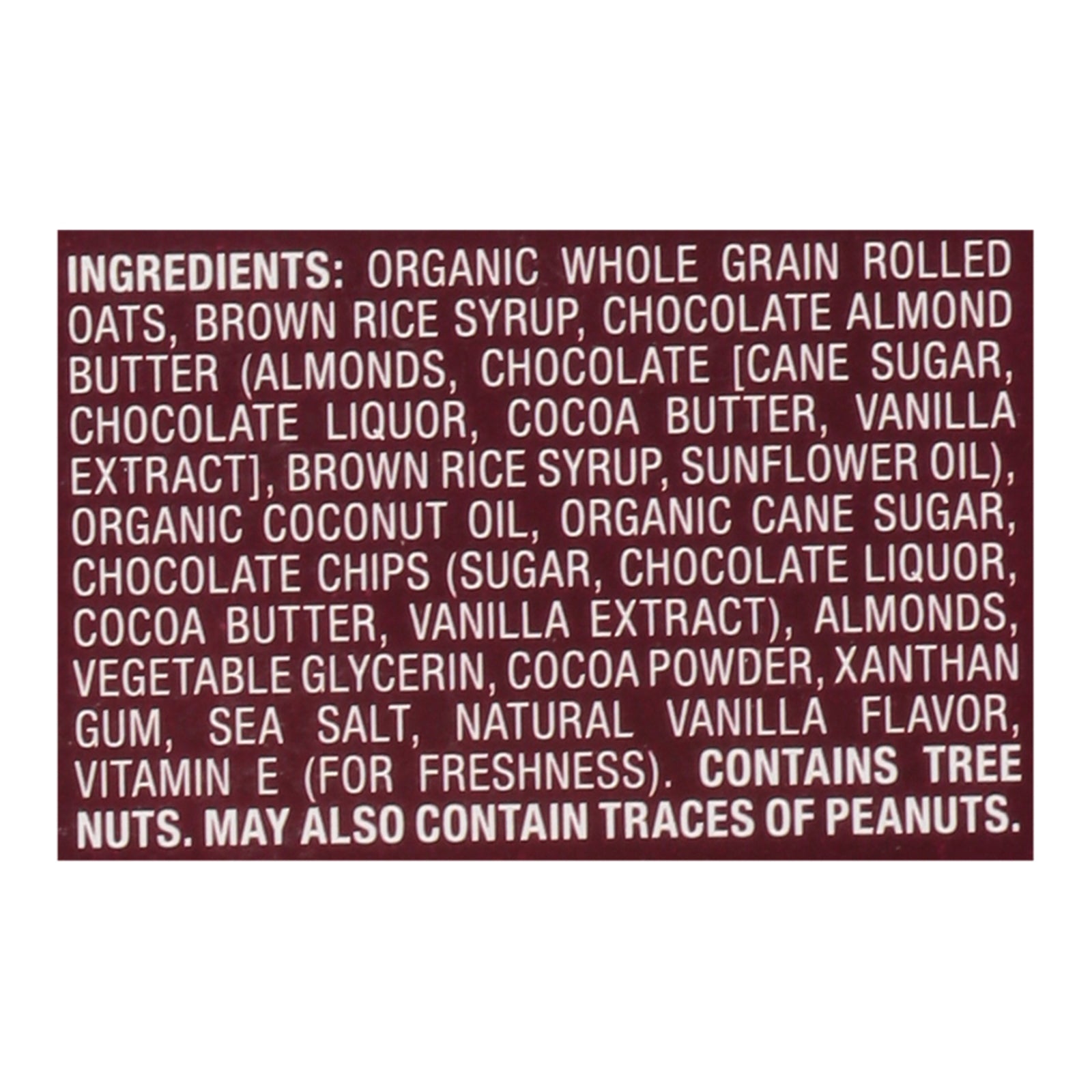 Bobo's Oat Bars - Oat Bite Chocolate Almond Brownie - Case of 6-5/1.3 OZ
