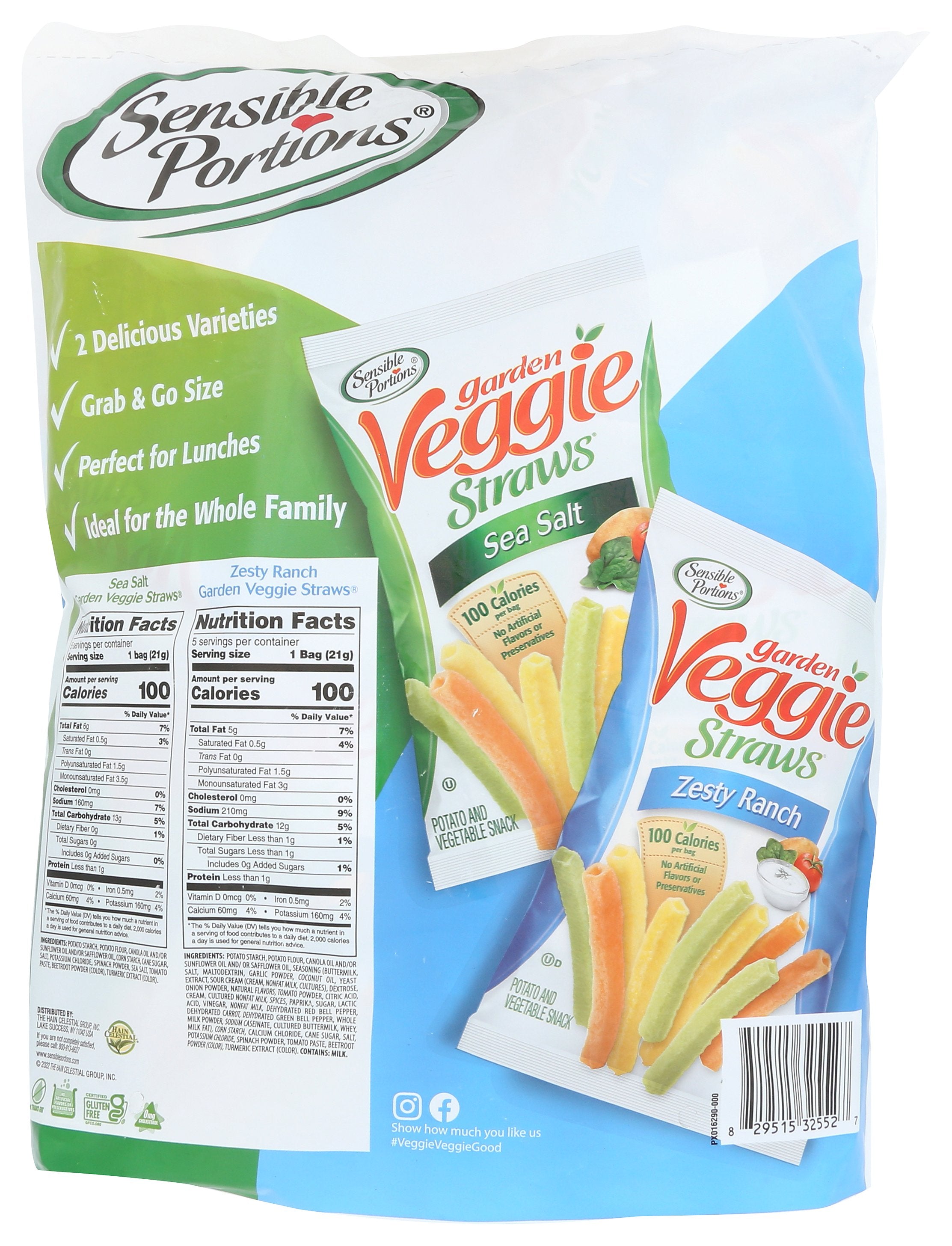 SENSIBLE PORTIONS VEGGIE STRW VARIETY SSLT - Case of 6