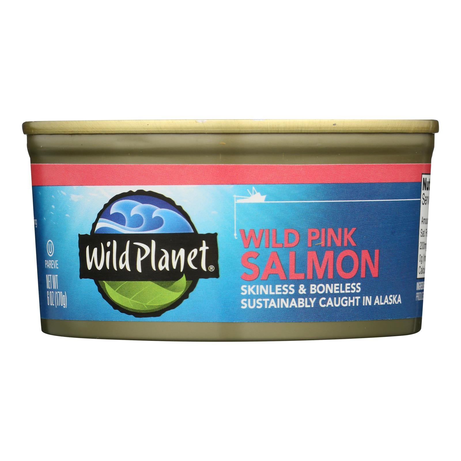 Wild Planet Wild Alaskan Pink Salmon - Case Of 12 - 6 Oz.