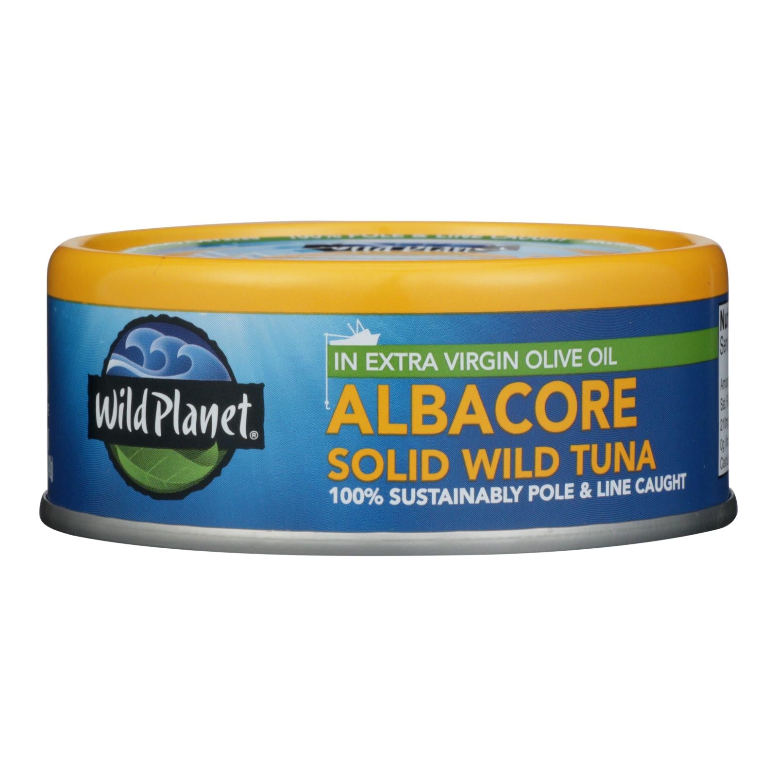 Wild Planet Wild Albacore Tuna In Extra Virgin Olive Oil - Case Of 12 - 5 Oz.