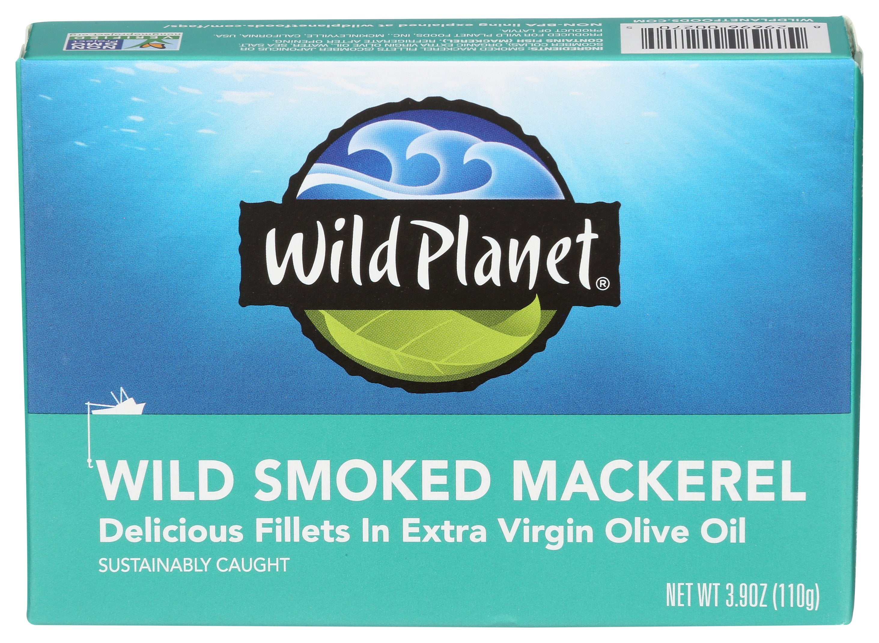 WILD PLANET MACKEREL WILD SMOKED - Case of 12