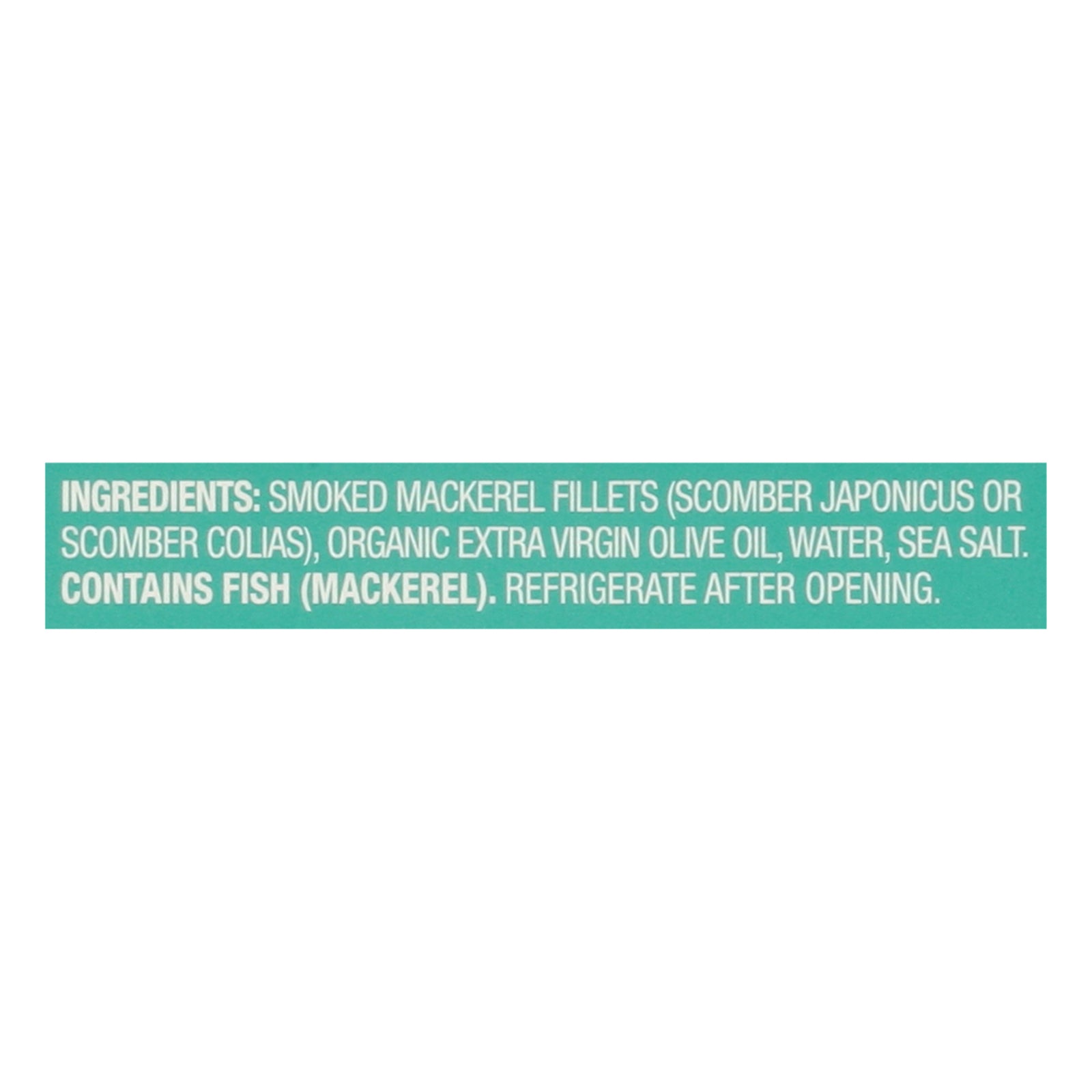 Wild Planet - Mackerel Wild Smoked - CS of 12-3.9 OZ