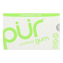 Load image into Gallery viewer, Pur Gum - Coolmint - Aspartame Free - 9 Pieces - 12.6 G - Case Of 12