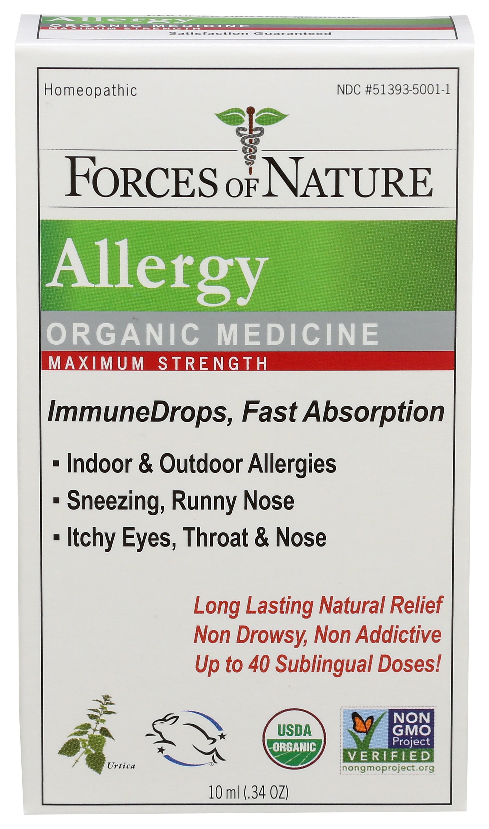 FORCES OF NATURE IMMUNEDROPS ALLERGY - Case of 3