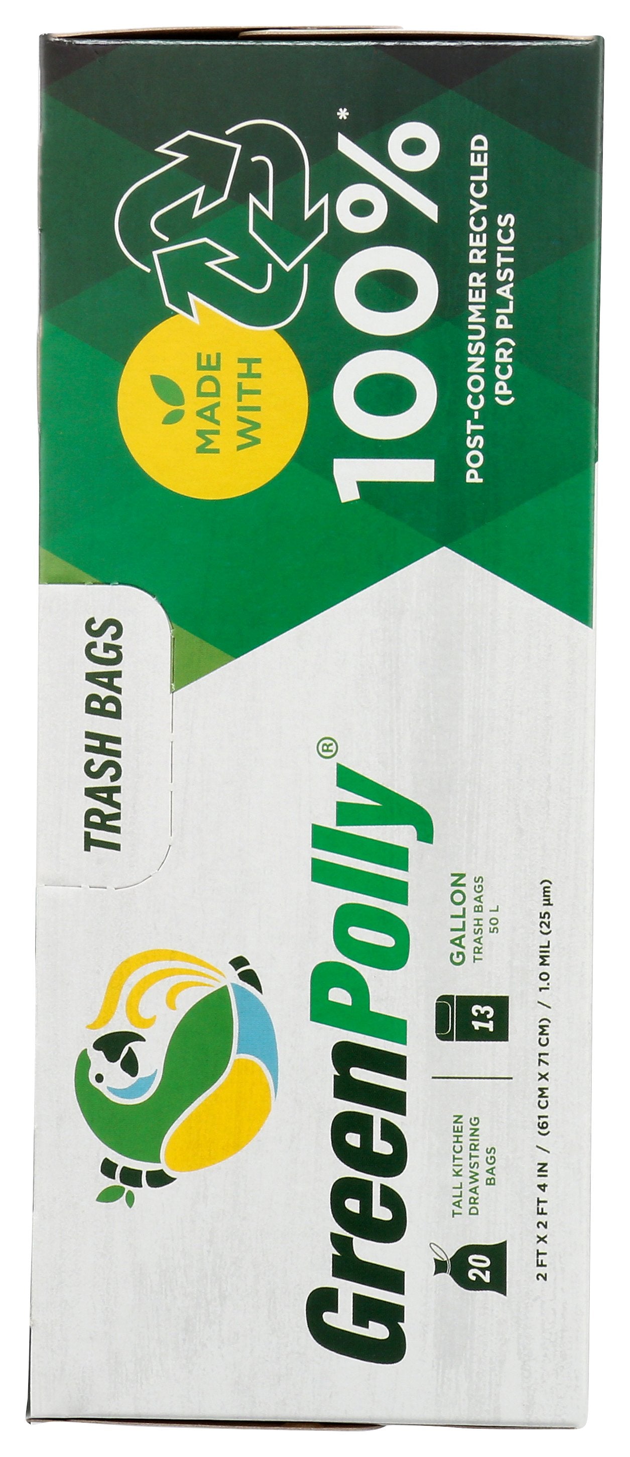 GREENPOLLY BAG TRASH KTCHN PCR 13GL - Case of 12
