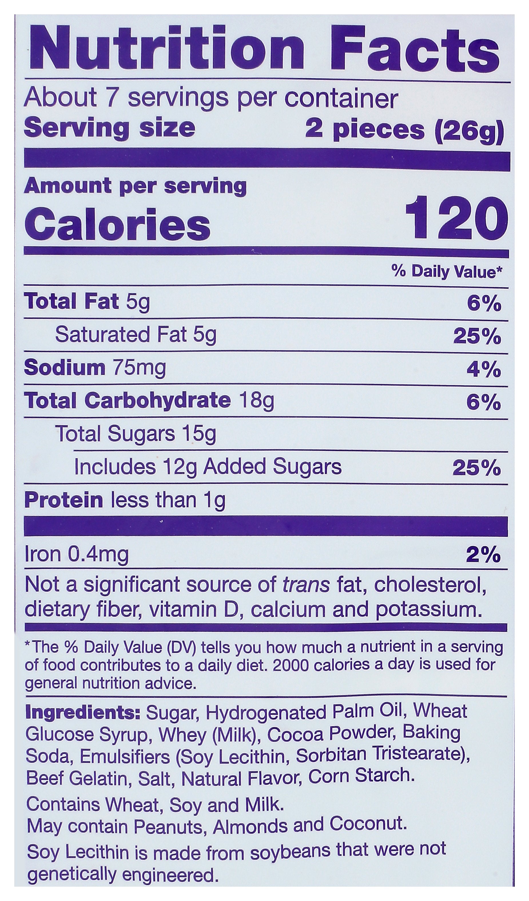 VIOLET CRUMBLE CHOCOLATE CUBES BITE SZD - Case of 8