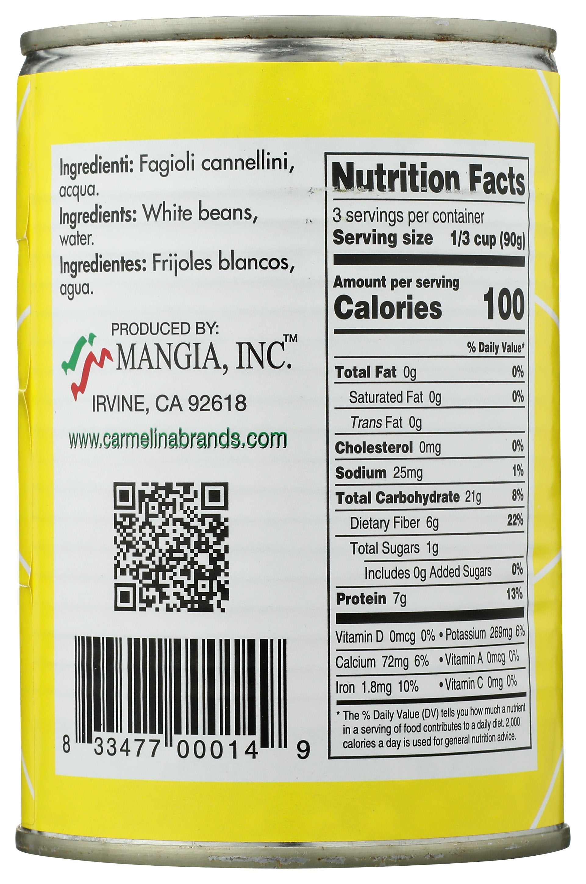 CARMELINA BEAN CANNELLINI ITALIAN - Case of 12