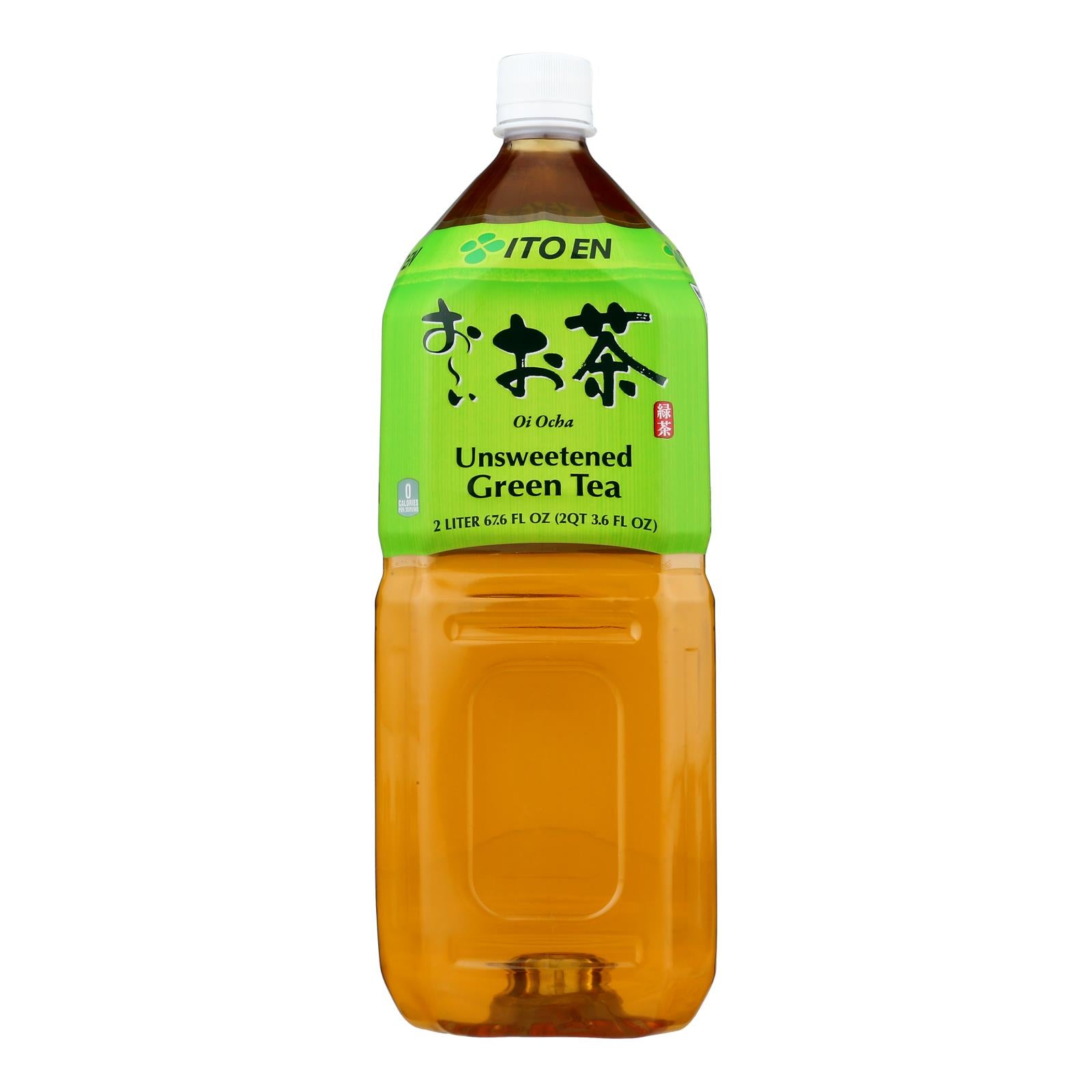 Ito En Oi Ocha Unsweetened Green Tea  - Case Of 6 - 2 Ltr