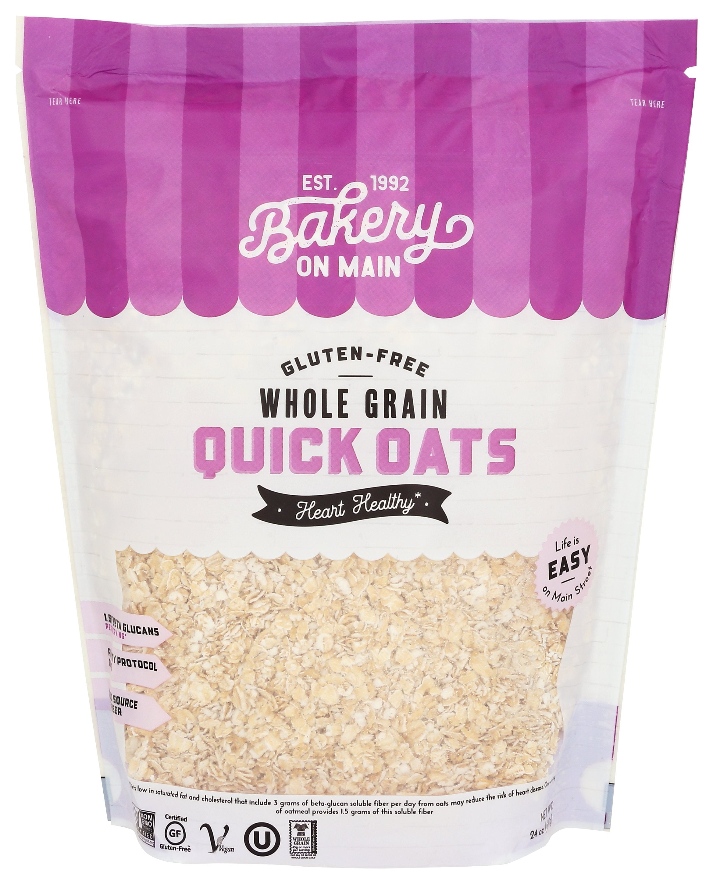 BAKERY ON MAIN CEREAL QUICK OATS - Case of 4