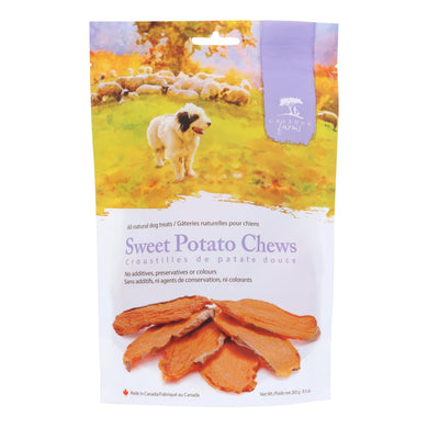 Caledon Farms - Dog Treat Sweet Potato Chew - Case Of 4-9.3 Oz