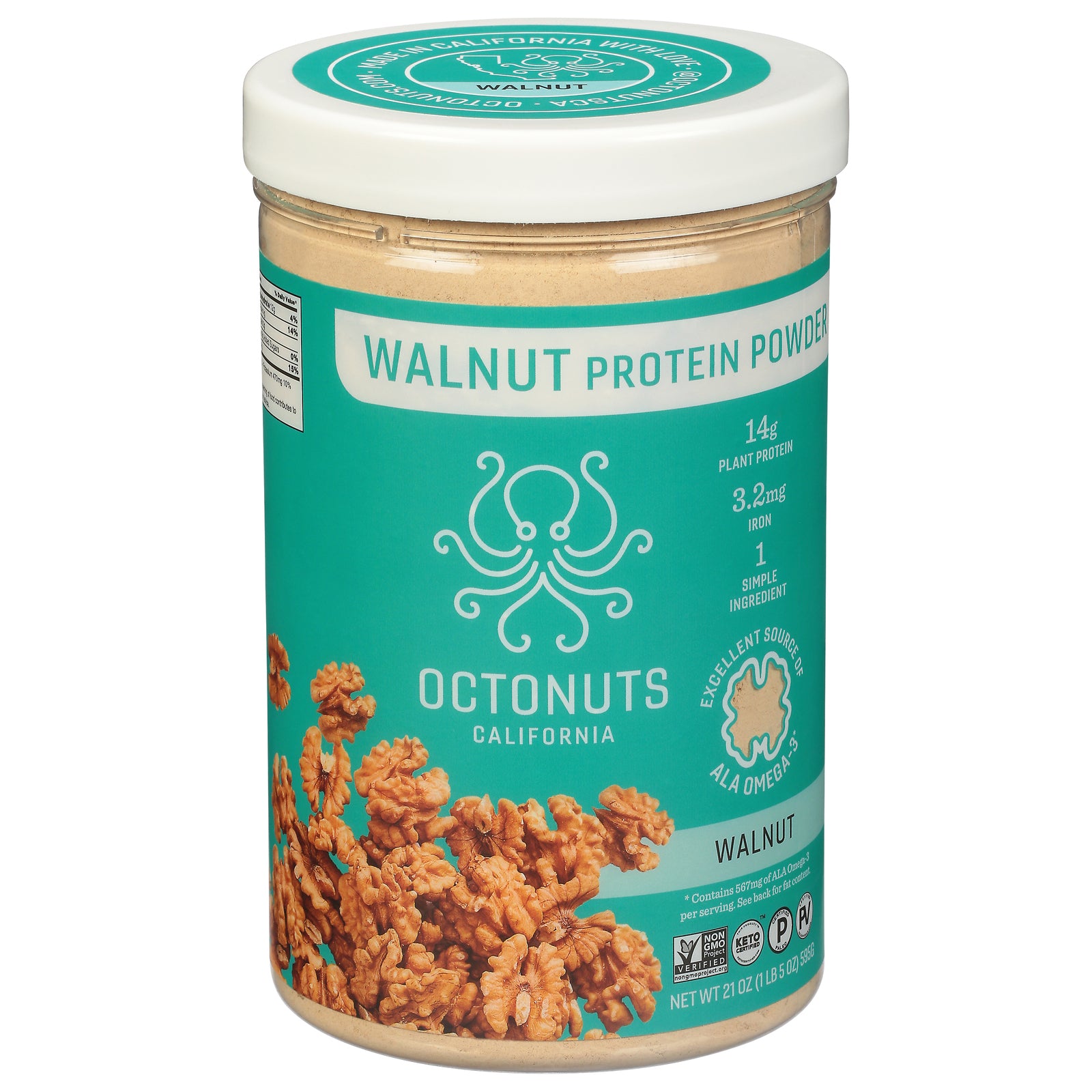 Octonuts - Protein Powder Walnut - 1 Each-21 OZ