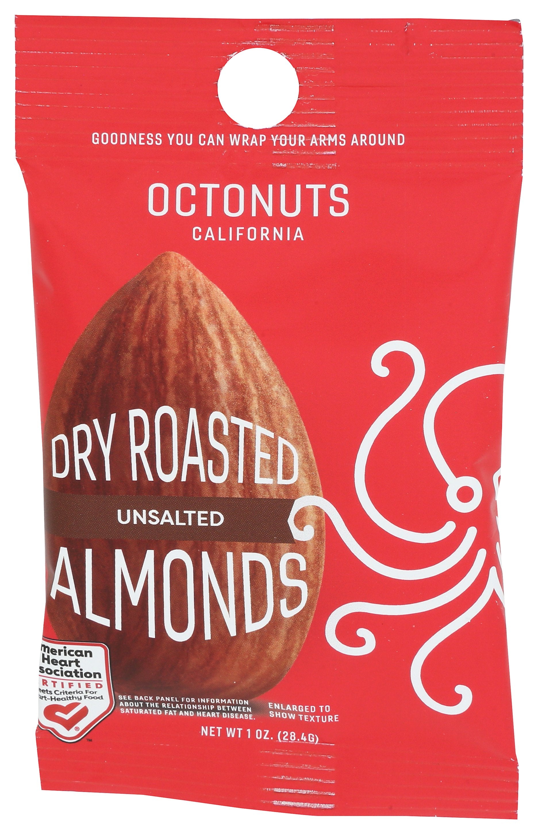 OCTONUTS ALMONDS RSTD UNSALT - Case of 12