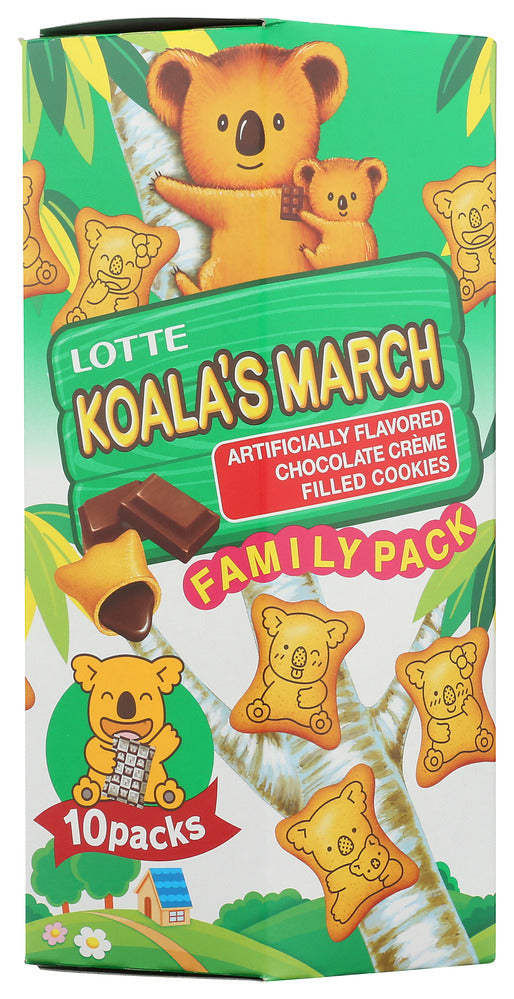 Lotte Koala's March Chocolate Cookies - Case of 10 - 6.89 oz