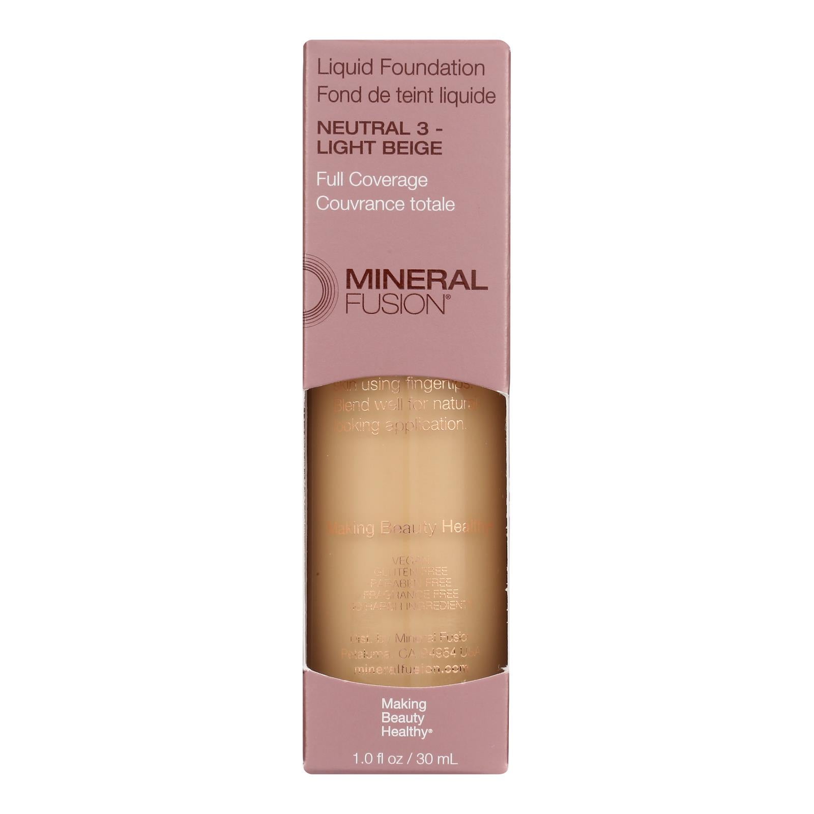 Mineral Fusion - Mkup Liquid Foundtn Ntral 3 - 1 Each-1 Fz