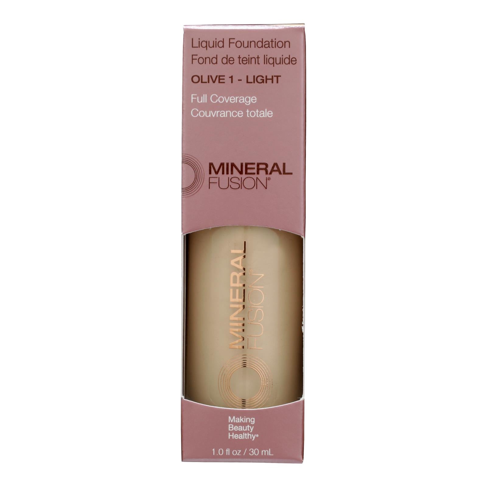 Mineral Fusion - Mkup Liquid Foundtn Olive 1 - 1 Each-1 Fz