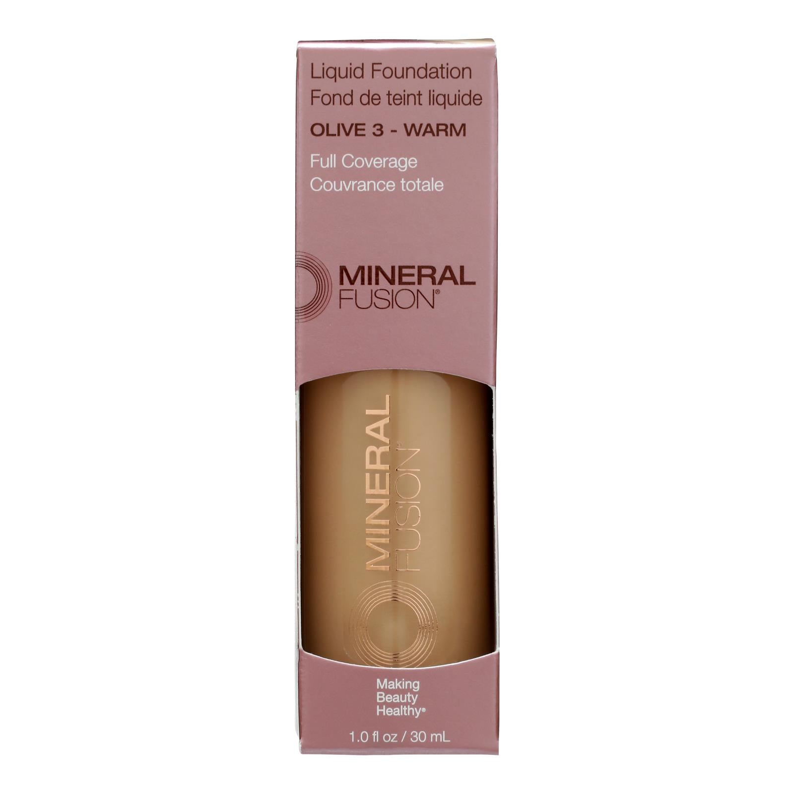 Mineral Fusion - Mkup Liquid Foundtn Olive 3 - 1 Each-1 Fz