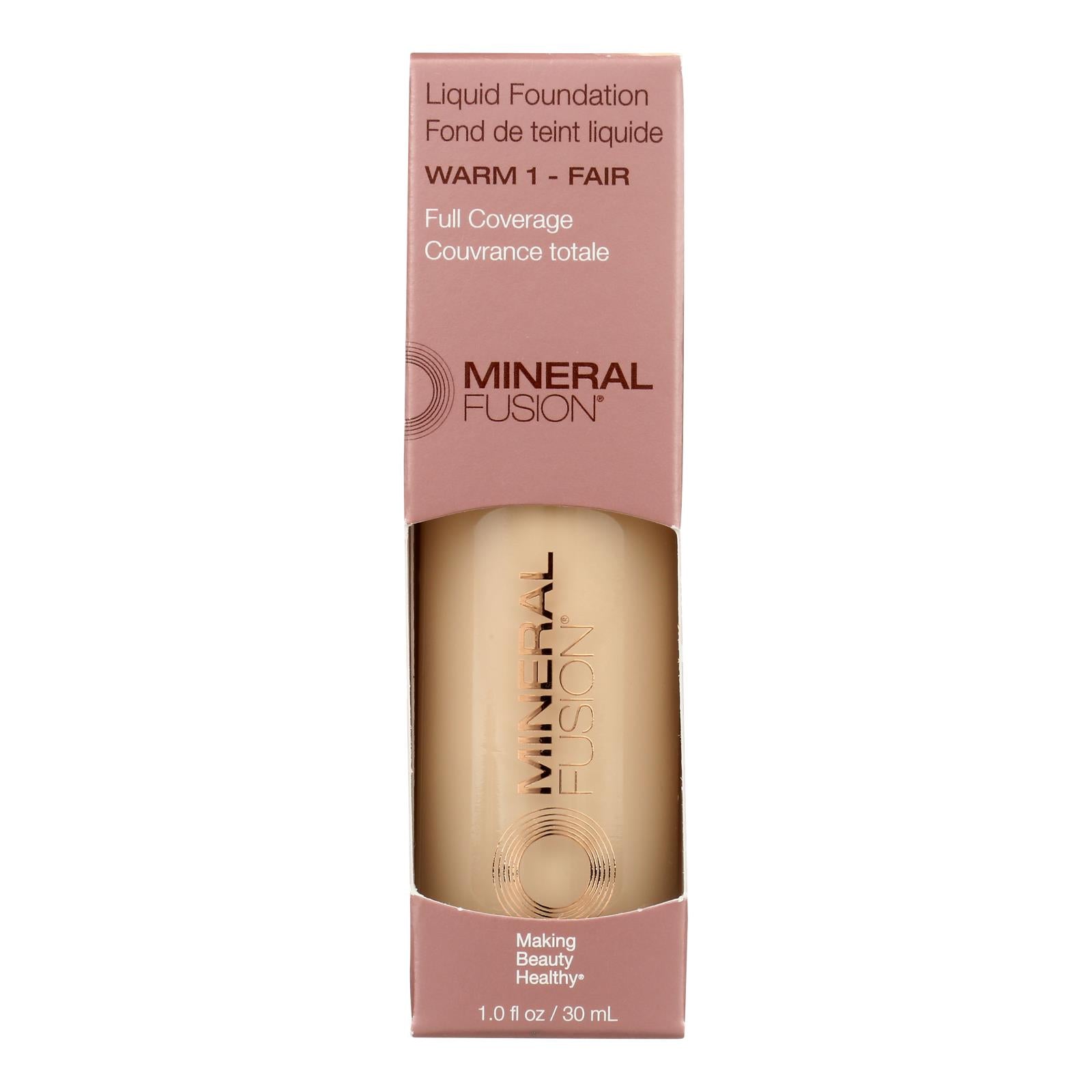 Mineral Fusion - Mkup Liquid Foundation Warm1 - 1 Each-1 Fz