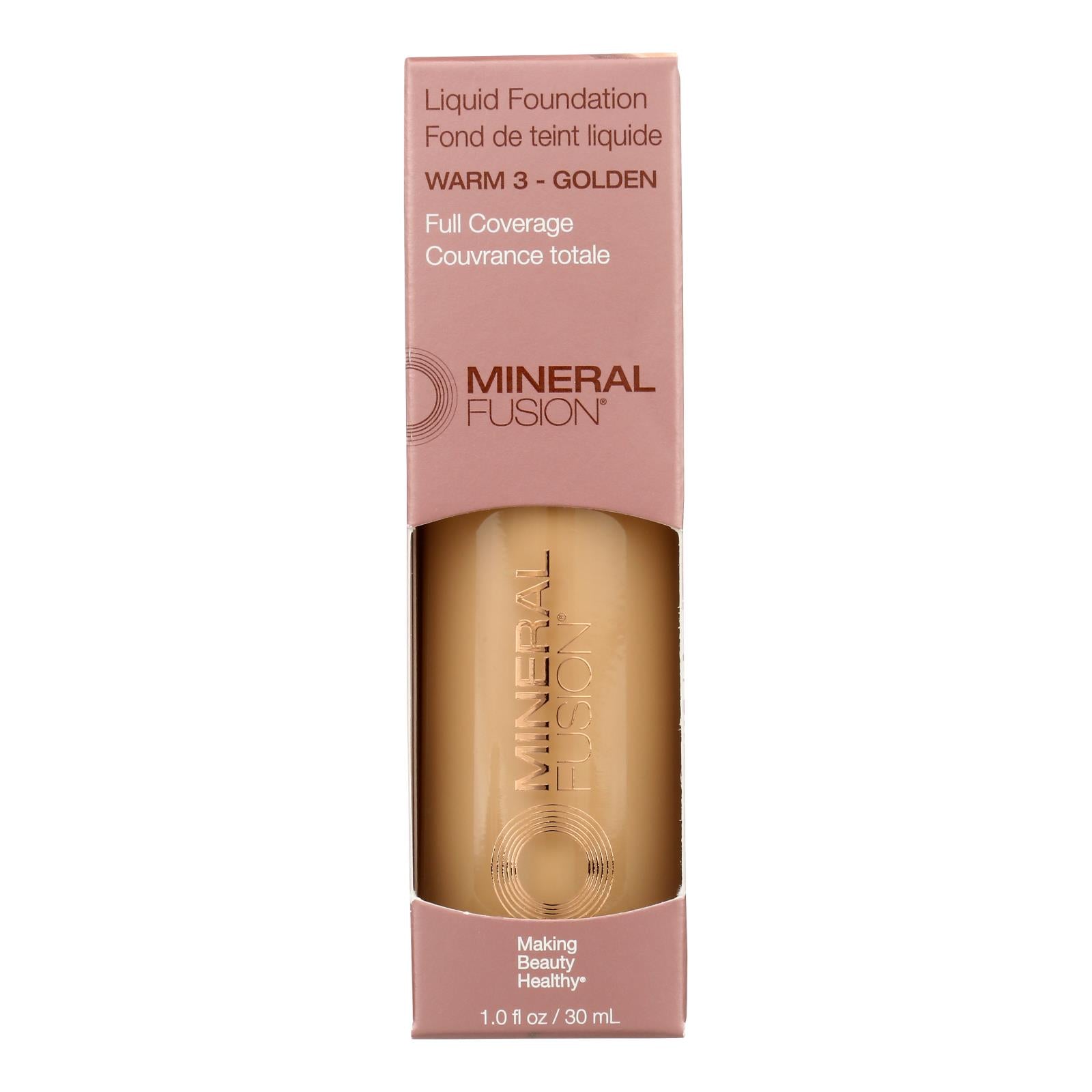 Mineral Fusion - Mkup Liquid Foundation Warm3 - 1 Each-1 Fz