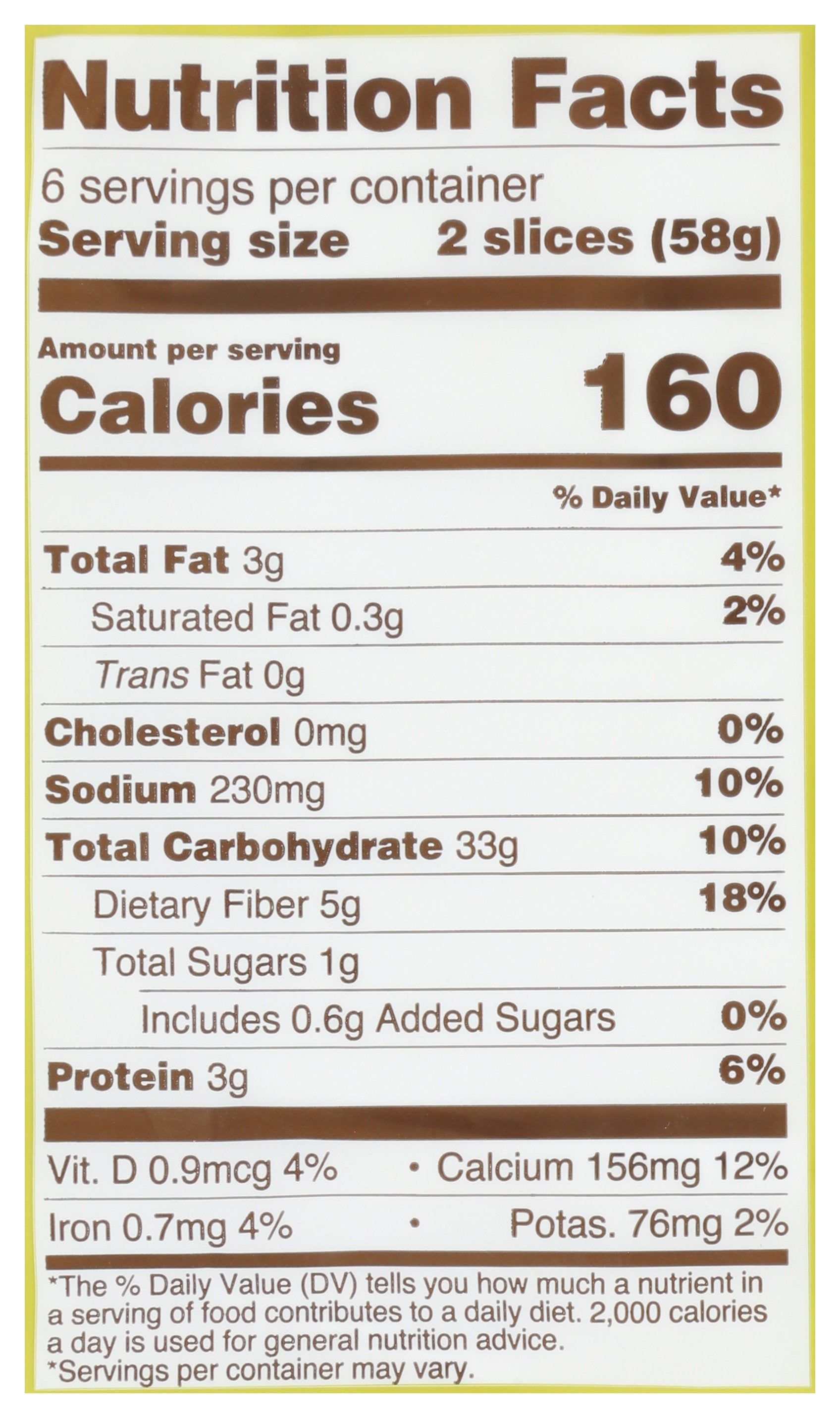 BFREE BREAD OAT LOAF - Case of 6