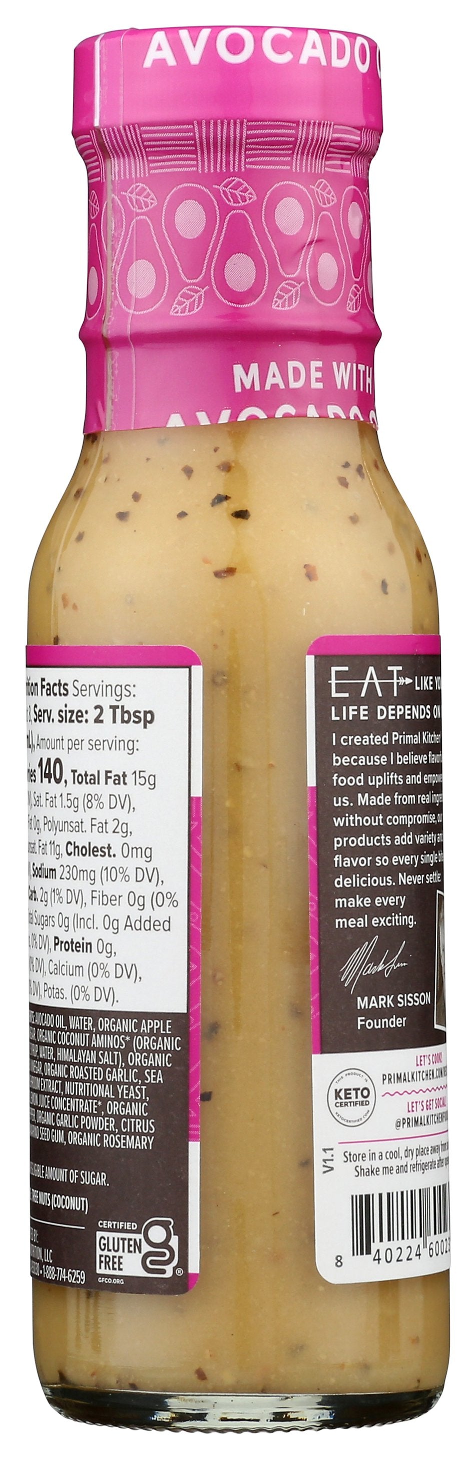 PRIMAL KITCHEN DRESSING VGN CAESAR W AO - Case of 6