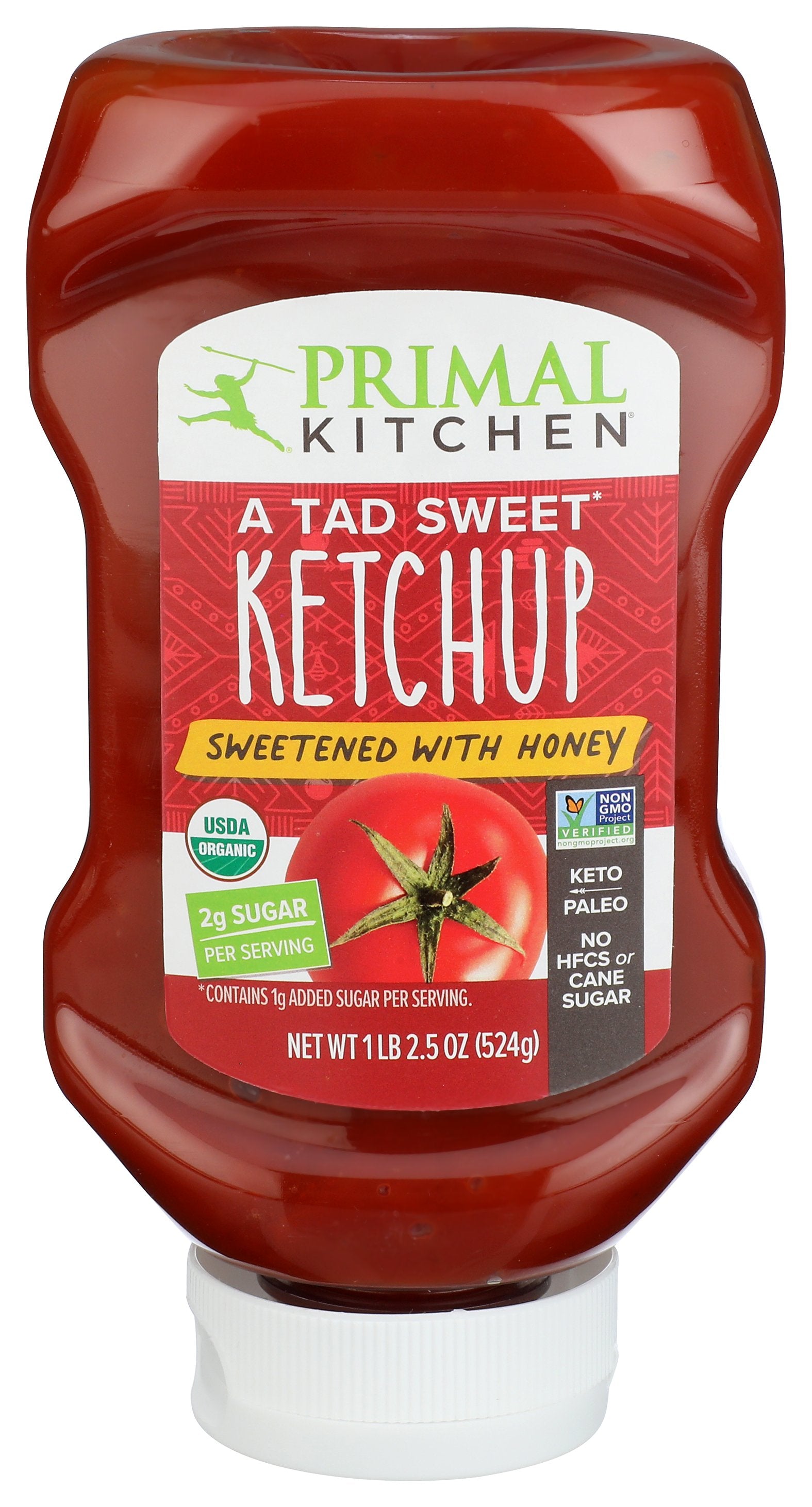PRIMAL KITCHEN KETCHUP W HONEY SQUEEZE - Case of 6